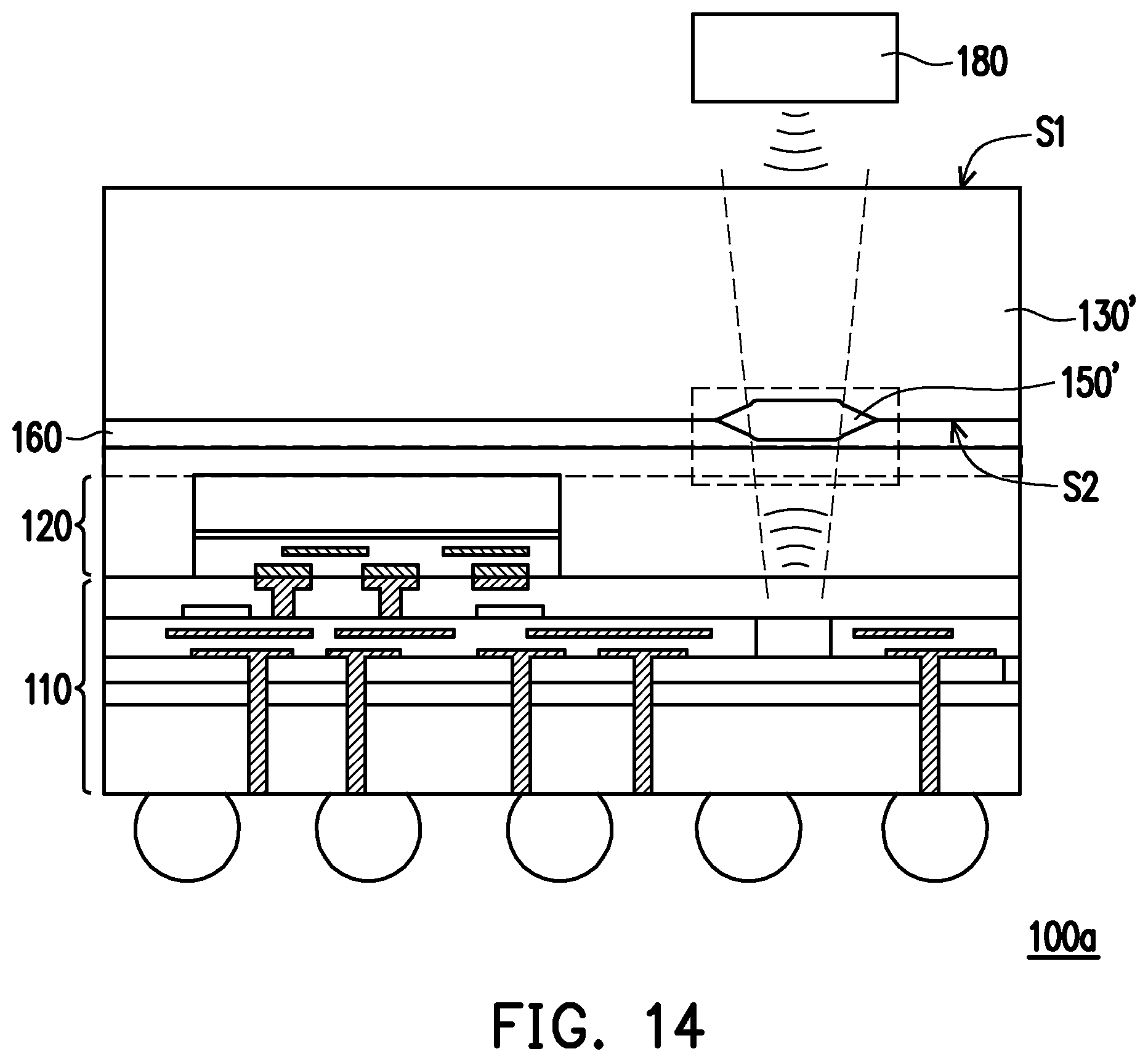 Patent US12317655 Figure 10 – Semiconductor package and manufacturing method of semiconductor package