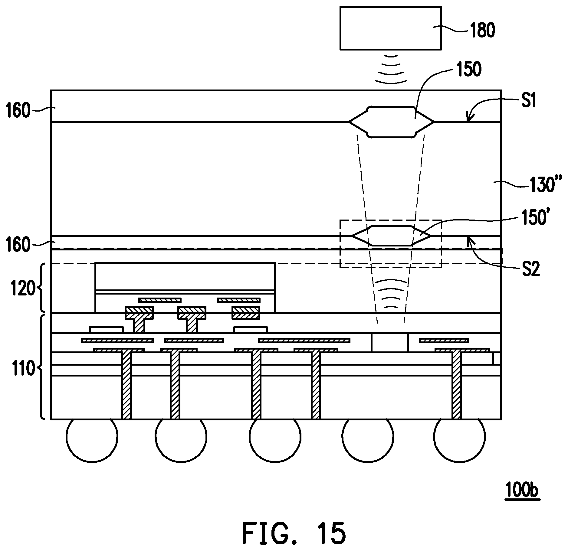 Patent US12317655 Figure 11 – Semiconductor package and manufacturing method of semiconductor package