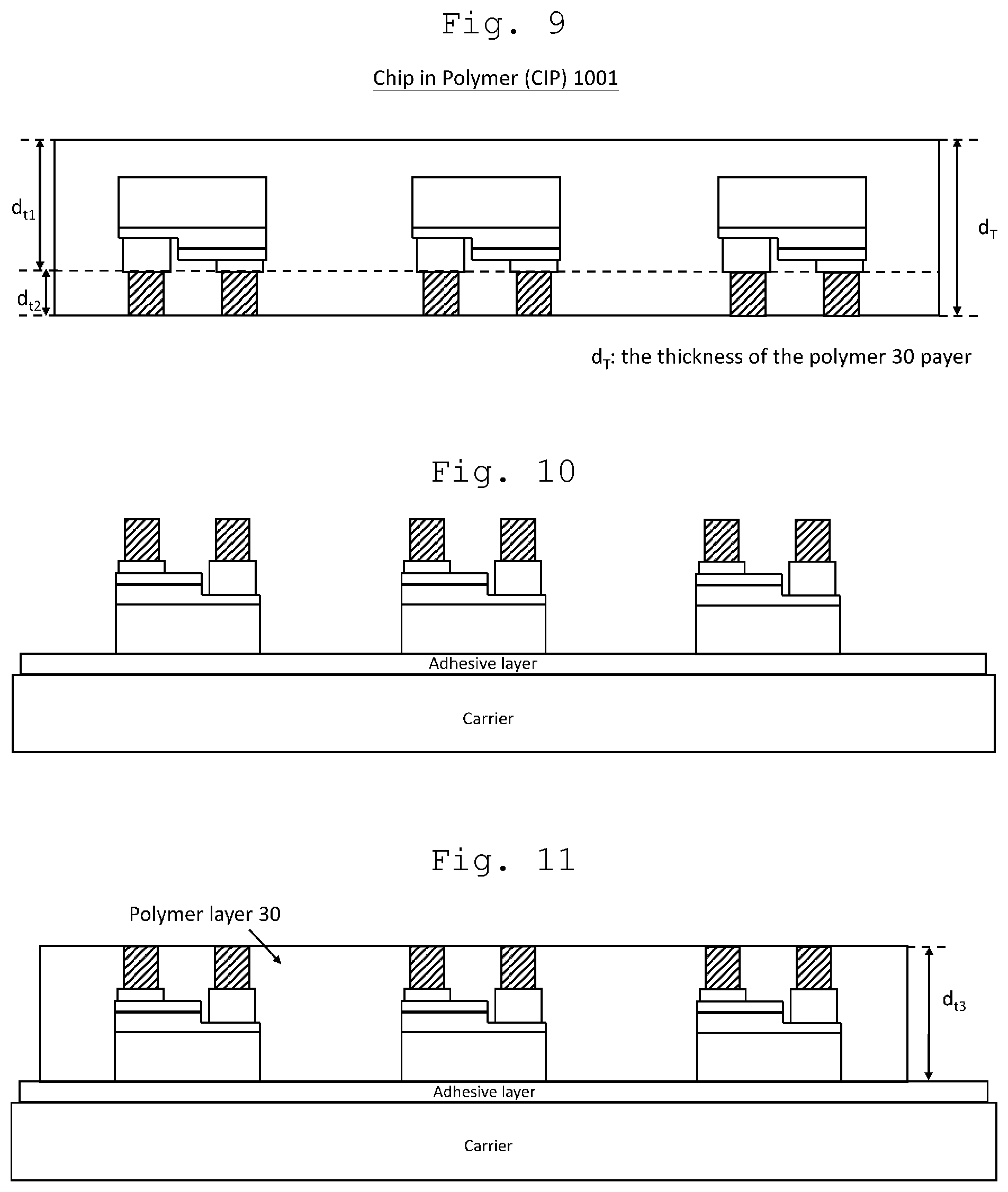 Patent US12317659 Figure 8 – Method of making a packaged device