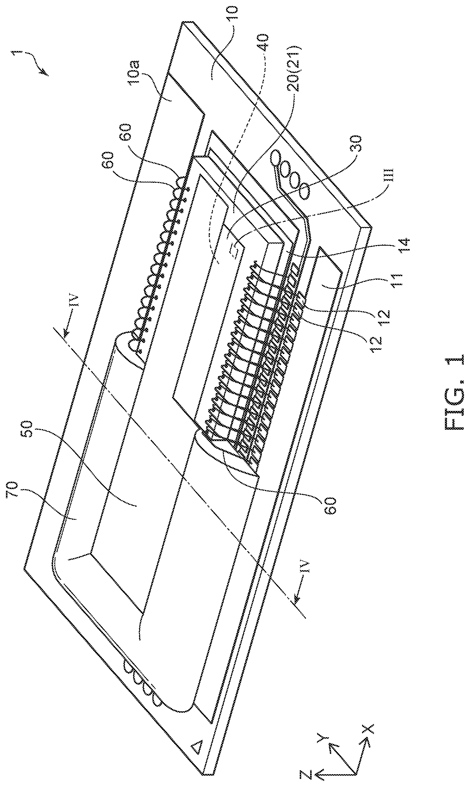 Patent US12317661 Figure 1 – Light emitting module manufacturing method including covering lateral faces of light emitting elements with resin
