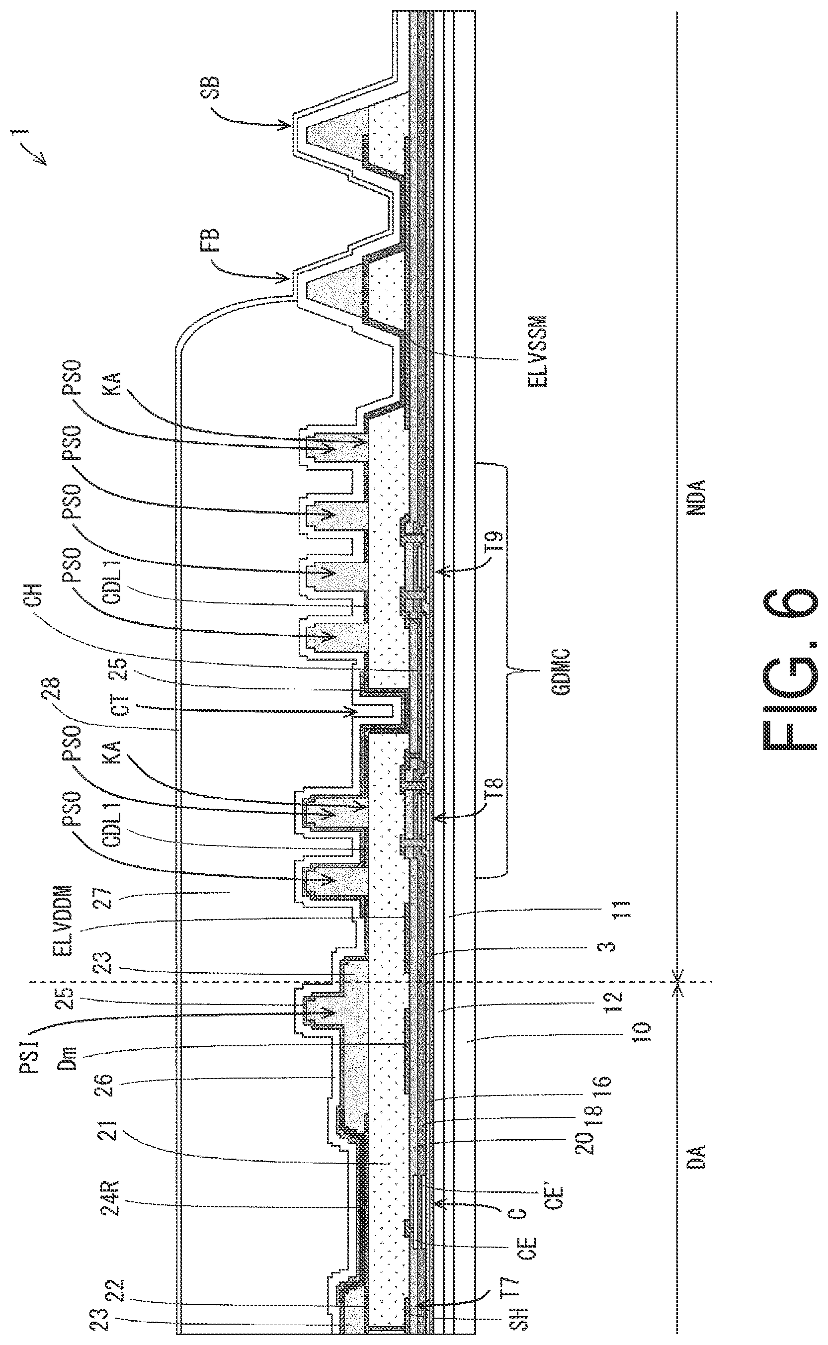Patent US12317662 Figure 6 – Display device and method for inspecting display device