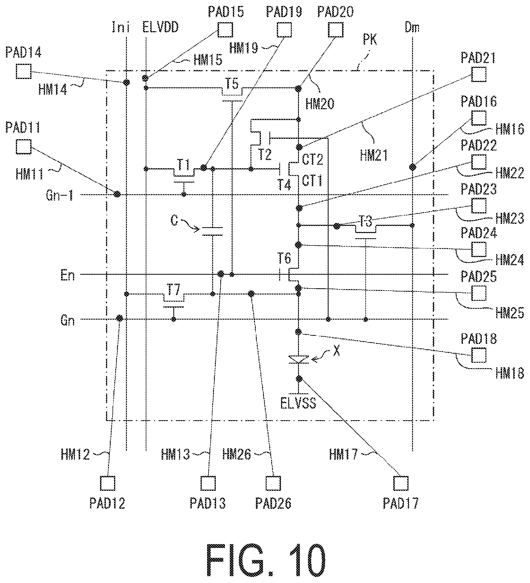 Patent US12317662 Figure 10 – Display device and method for inspecting display device