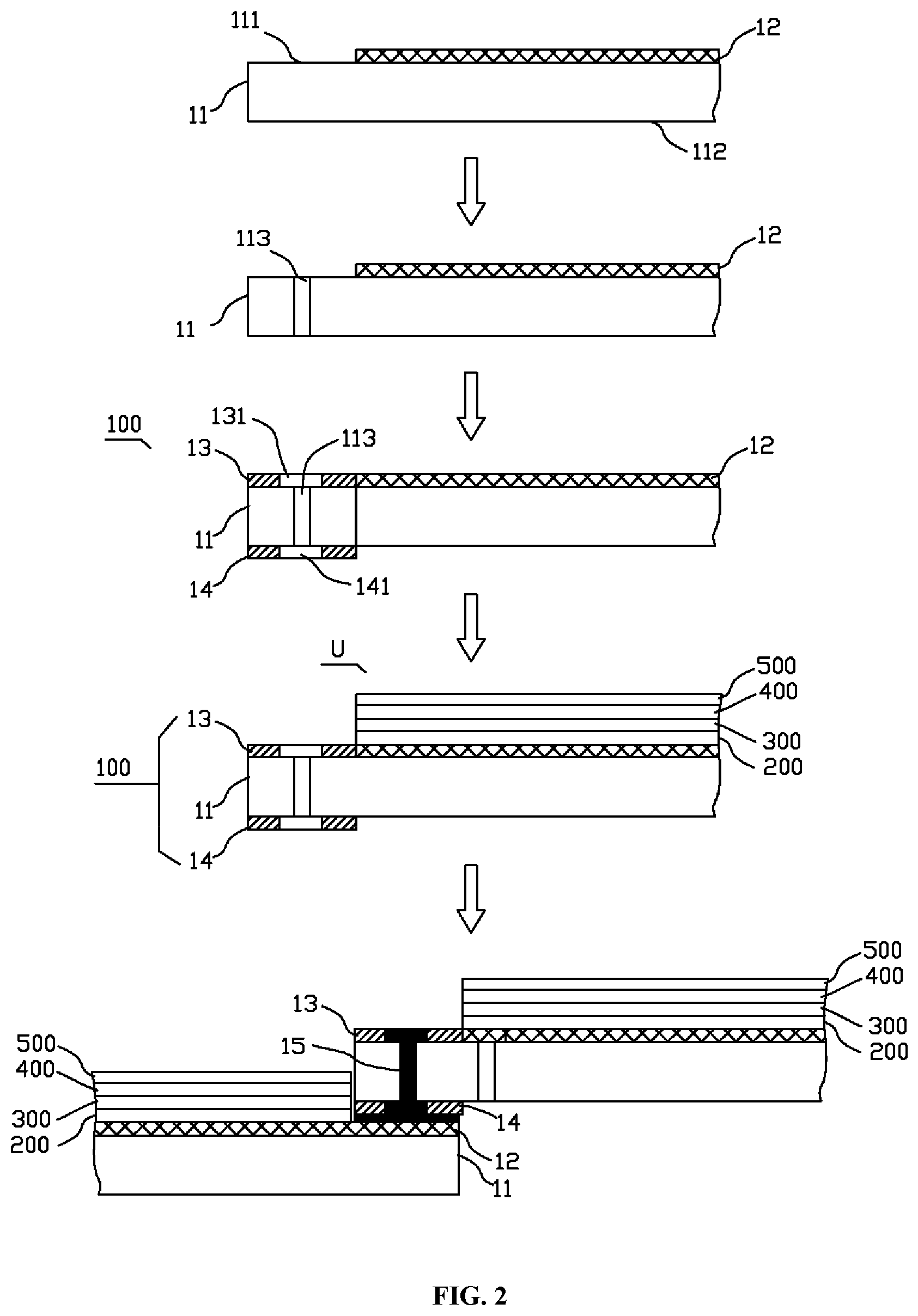 Patent US12317667 Figure 2 – Flexible photoelectric device module and method for manufacturing same