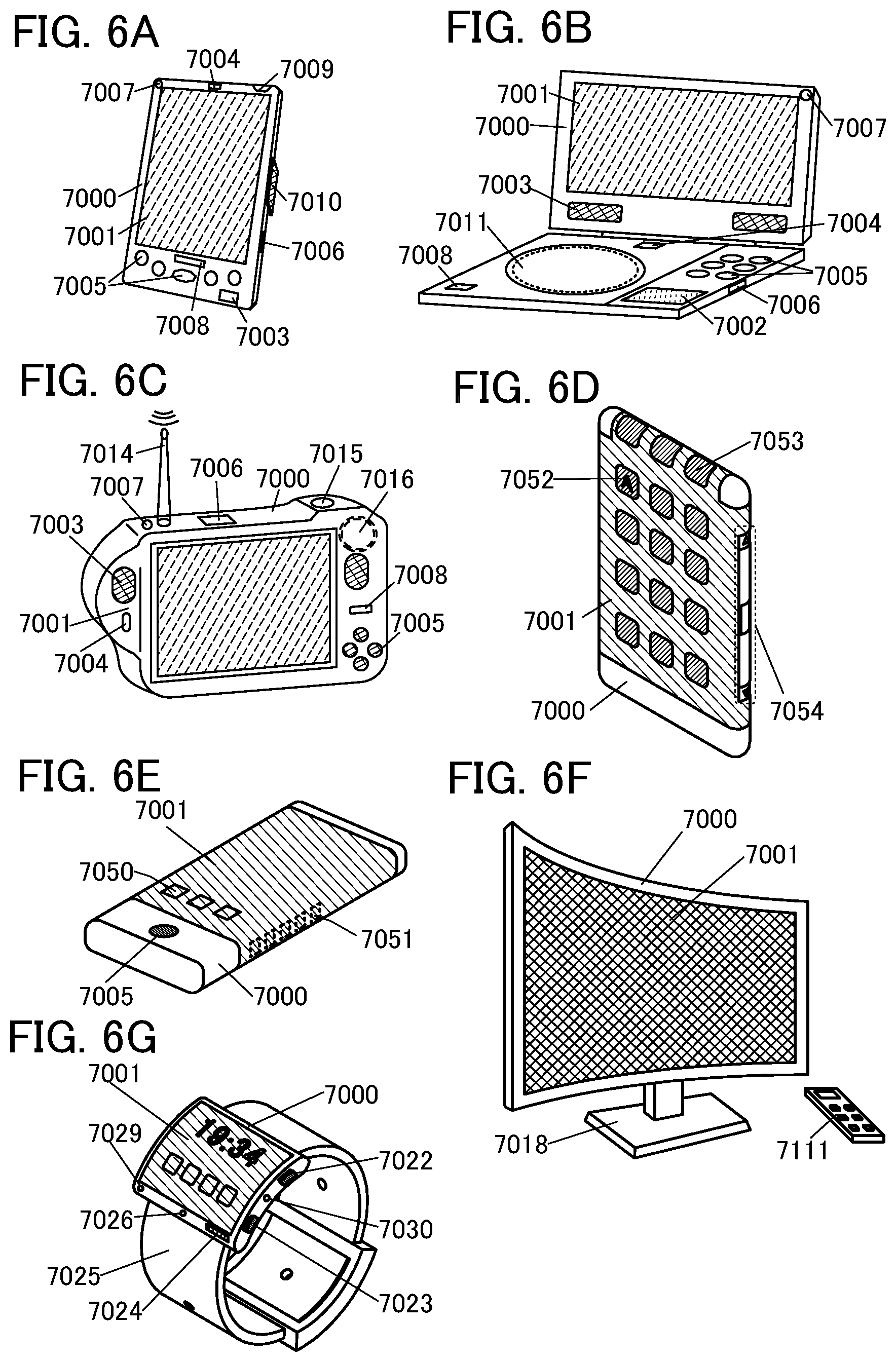 Patent US12317668 Figure 6 – Light-emitting device, light-emitting apparatus, electronic device, and lighting device