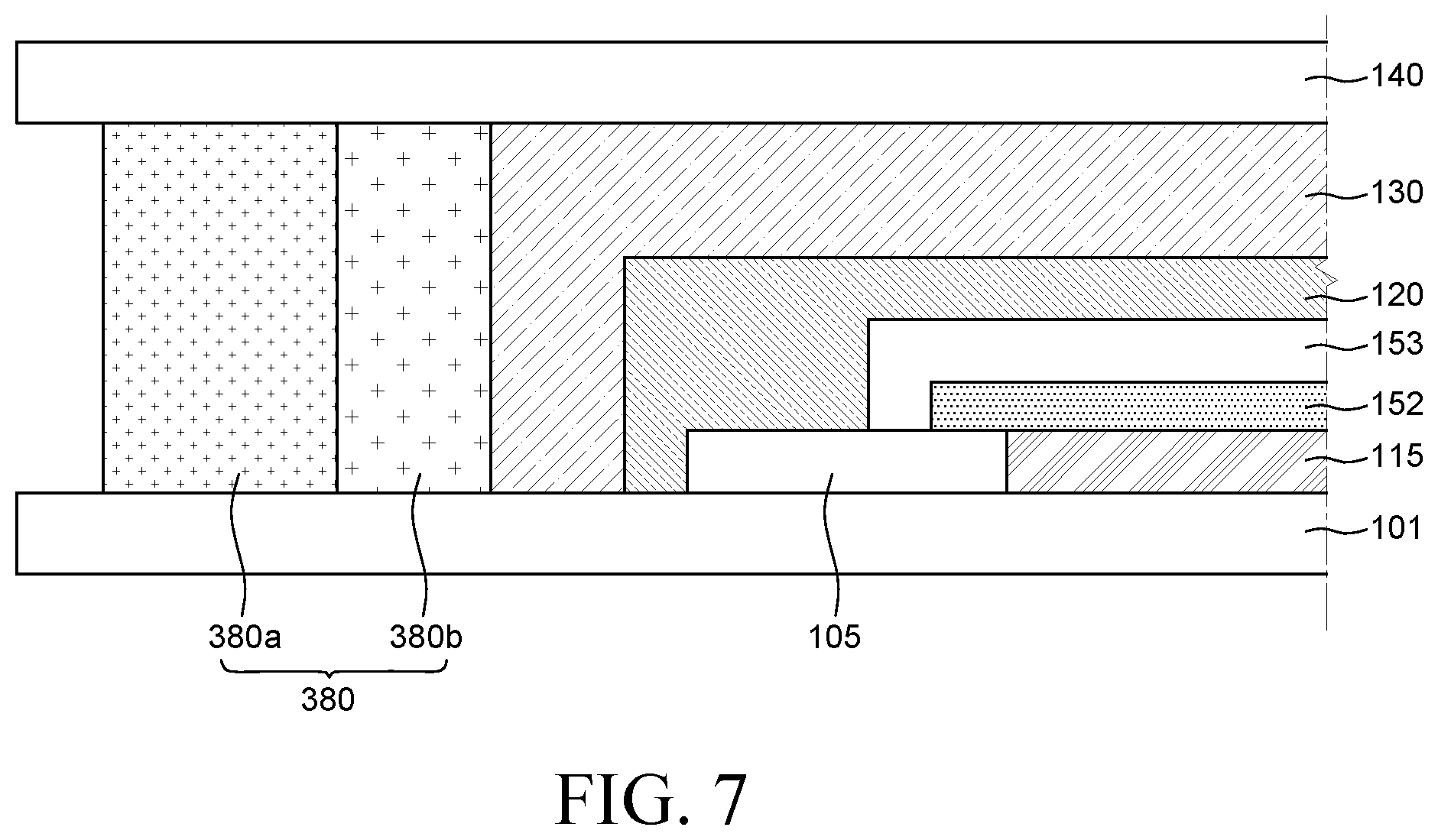 Patent US12317673 Figure 8 – Organic light emitting display device that detects moisture by emitting light responsive to ultraviolet light irradiation