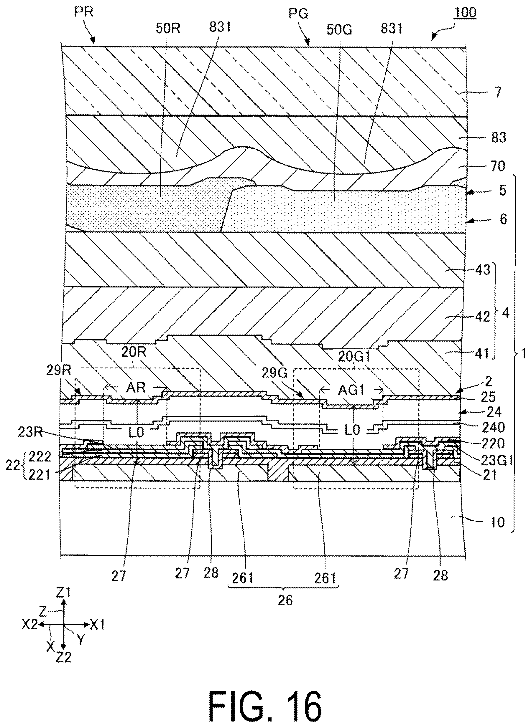 Patent US12317676 Figure 11 – Electro-optical device and electronic apparatus