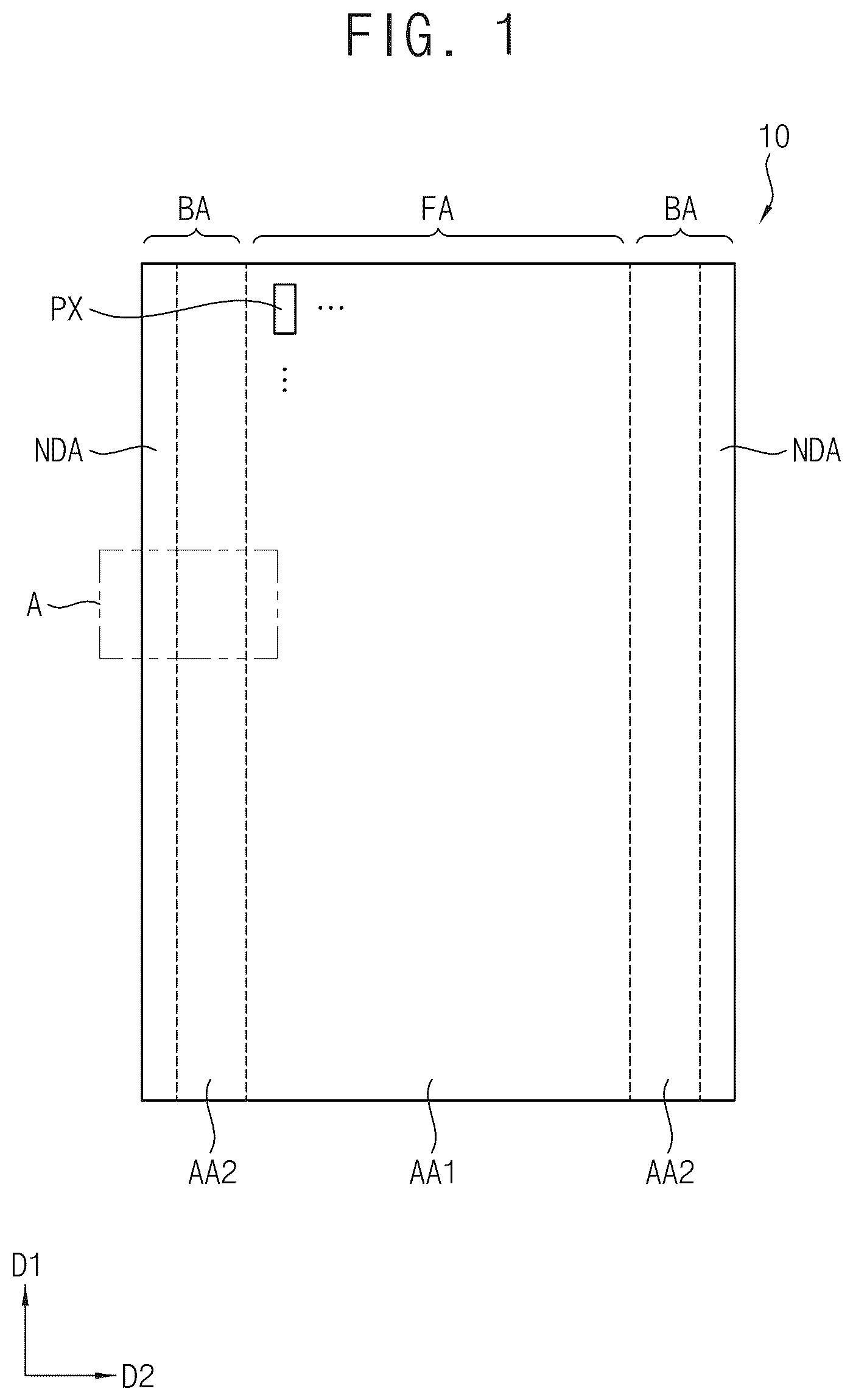 Patent US12317677 — Display device including protective window — Figure 1