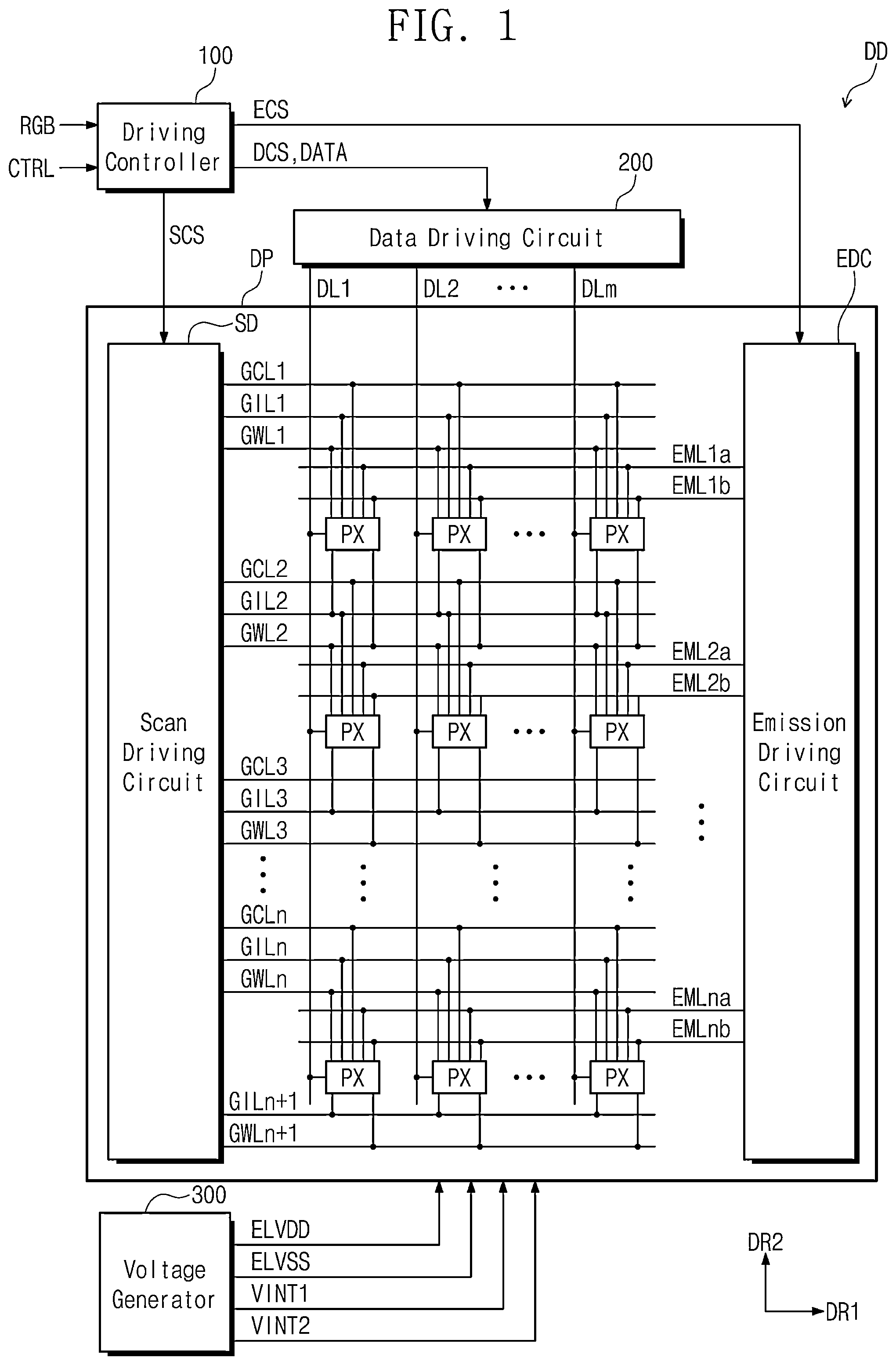 Patent US12317681 — Pixel and display device — Figure 1