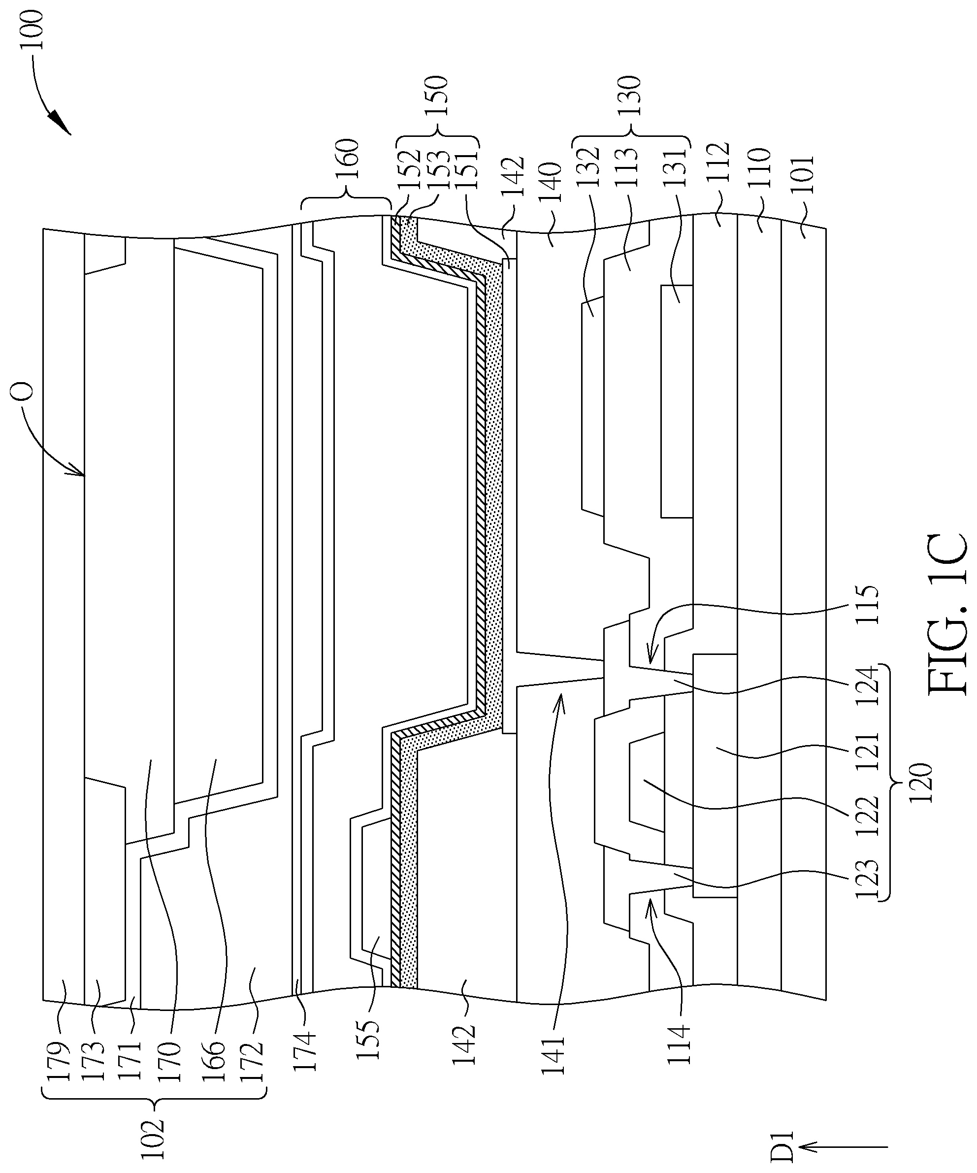 Patent US12317682 Figure 3 – Display device including blue organic light emitting diode and blue light blocking layer