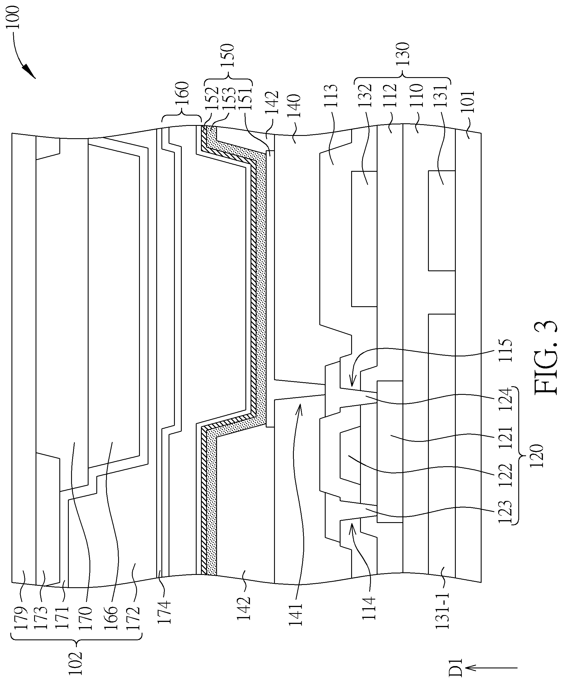 Patent US12317682 Figure 6 – Display device including blue organic light emitting diode and blue light blocking layer
