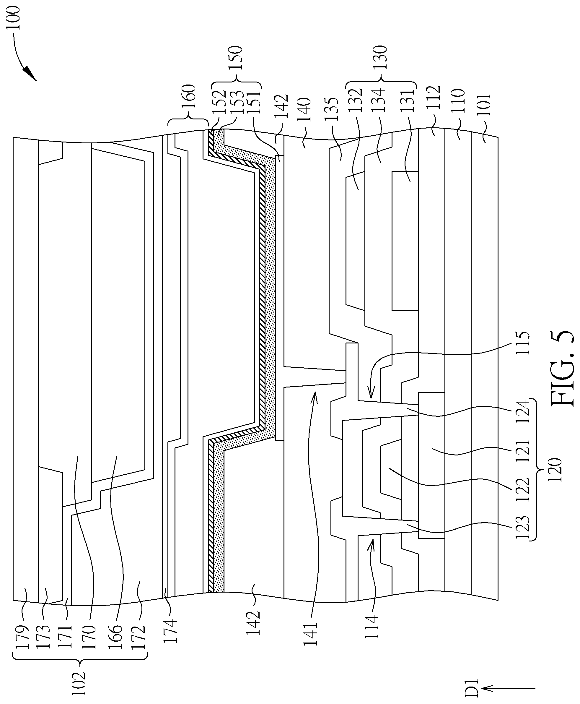 Patent US12317682 Figure 9 – Display device including blue organic light emitting diode and blue light blocking layer