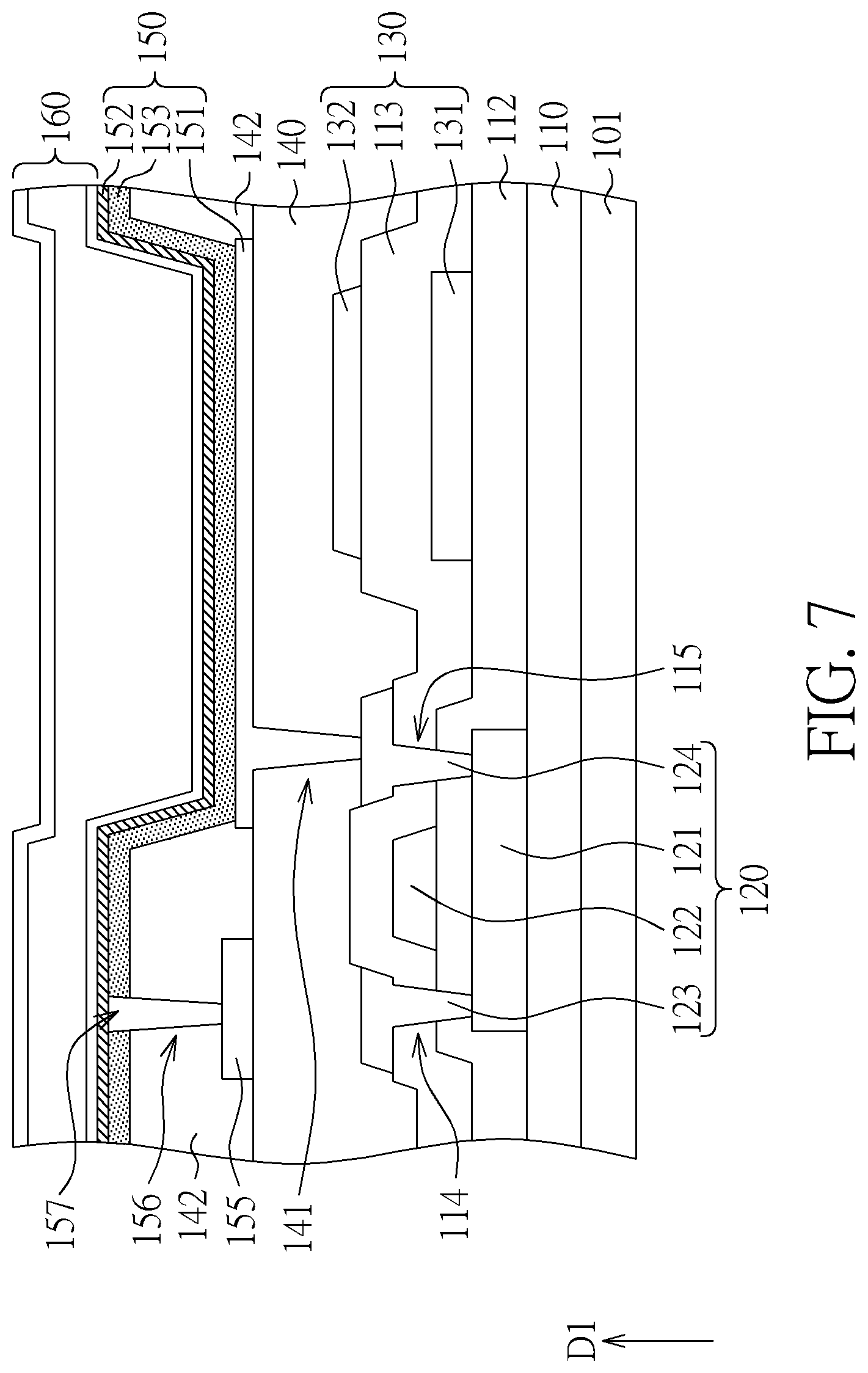 Patent US12317682 Figure 11 – Display device including blue organic light emitting diode and blue light blocking layer