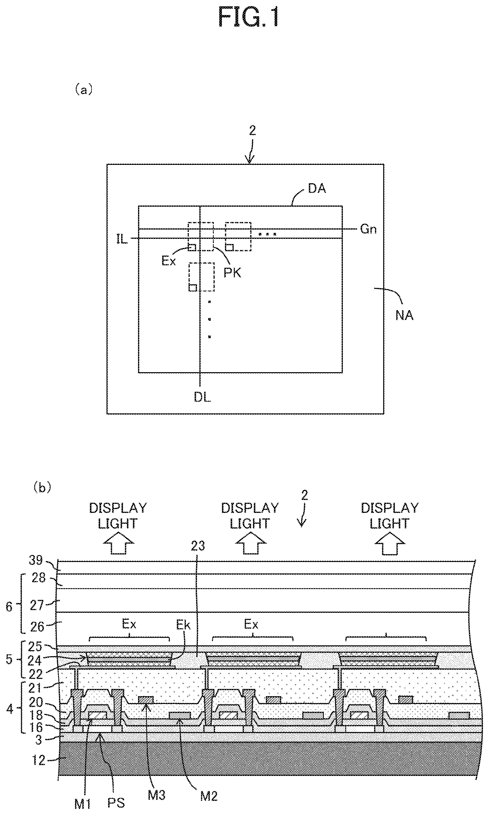 Patent US12317685 Figure 1 – Display device