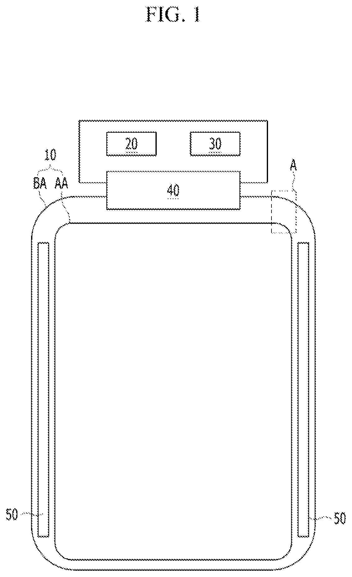 Patent US12317686 Figure 1 – OLED pixel with aperture proportional to capacitance