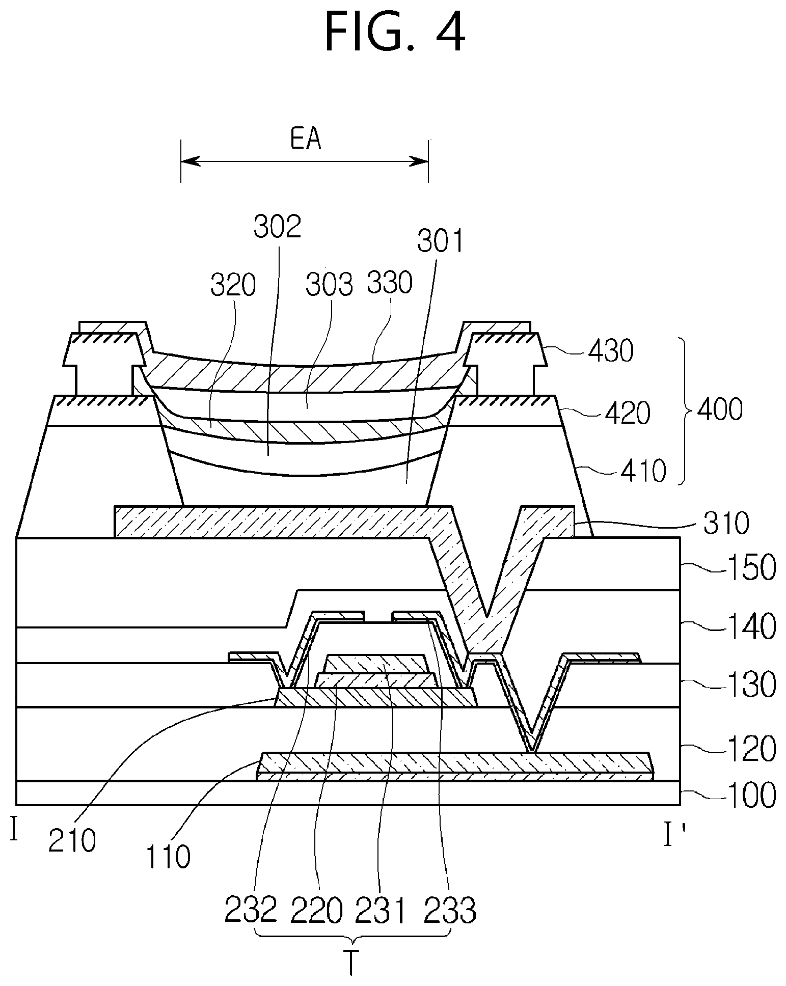 Patent US12317690 Figure 4 – Display device and method of manufacturing same