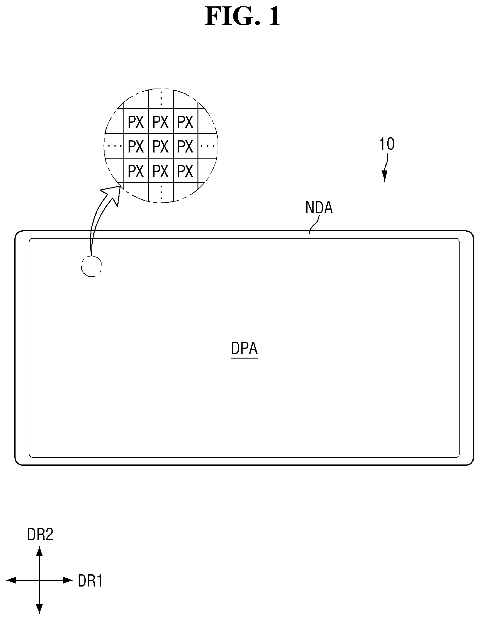 Patent US12317693 Figure 1 – Display device and method of manufacturing the same