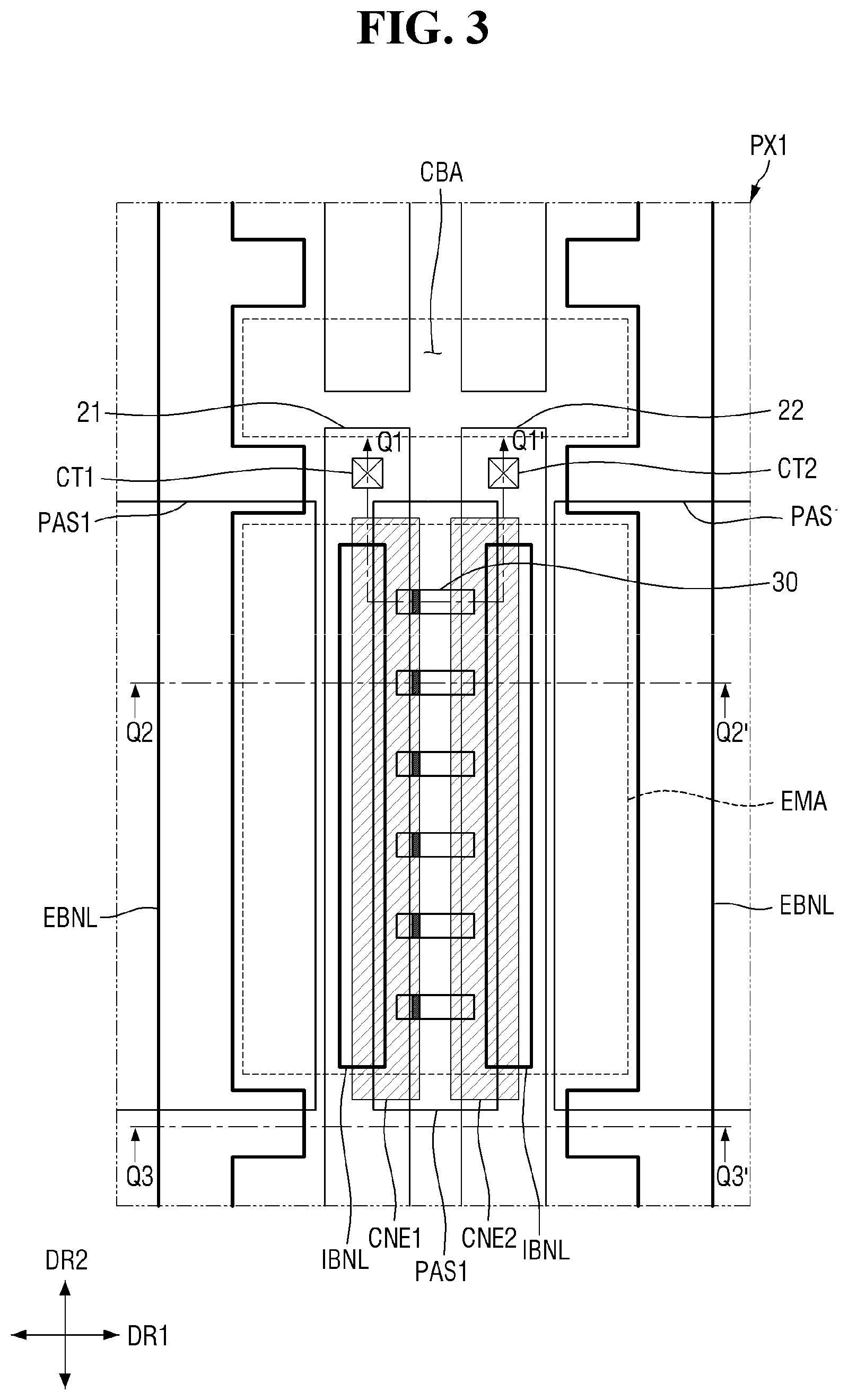 Patent US12317693 Figure 3 – Display device and method of manufacturing the same