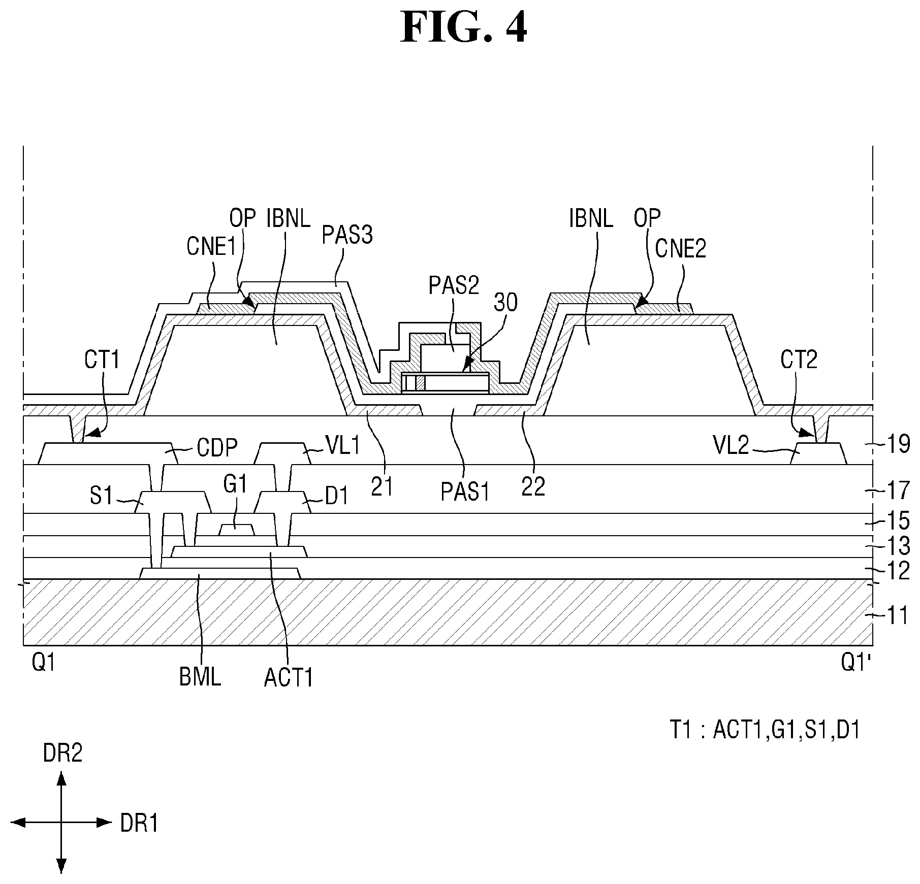 Patent US12317693 Figure 4 – Display device and method of manufacturing the same