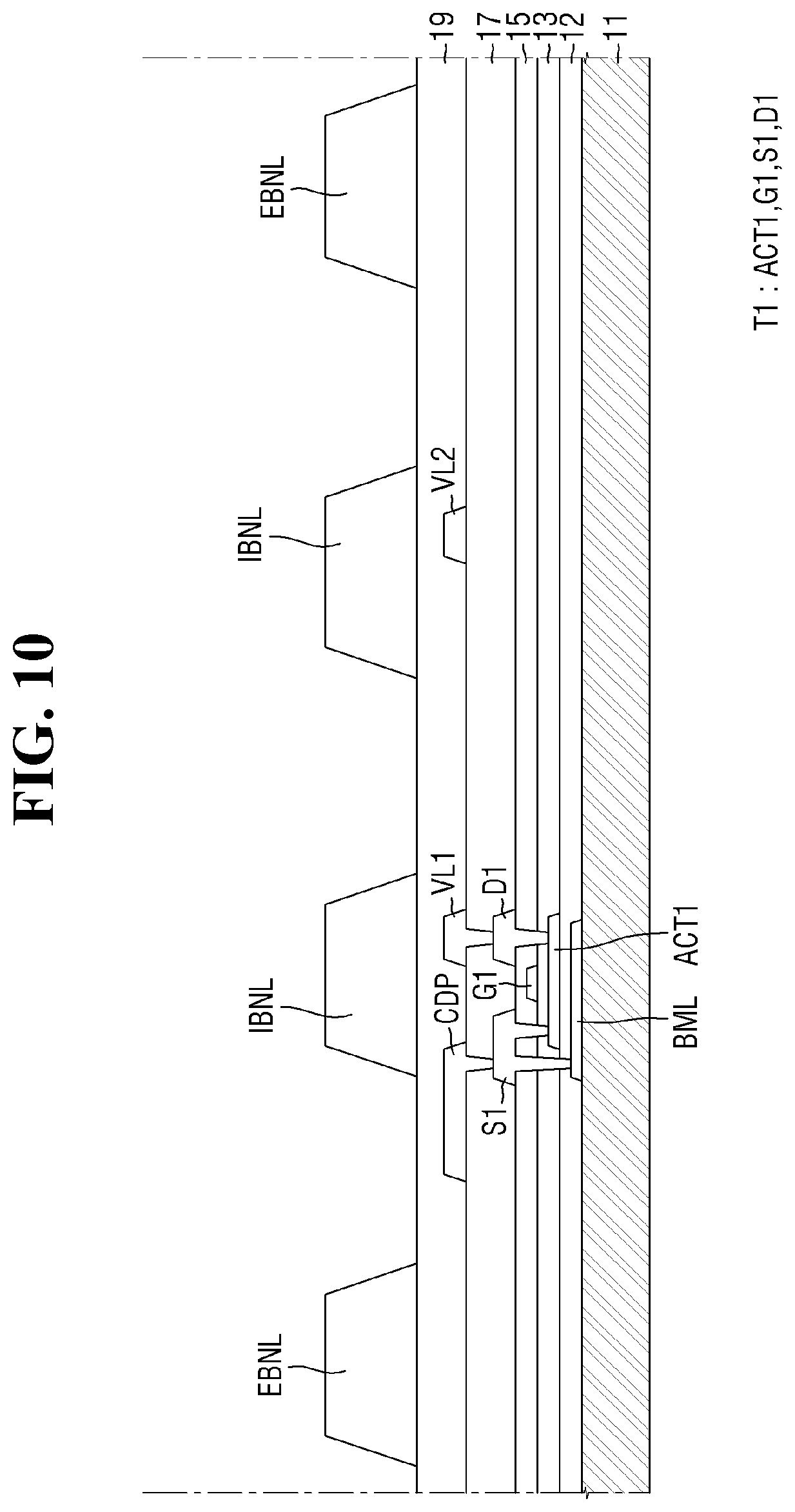 Patent US12317693 Figure 10 – Display device and method of manufacturing the same