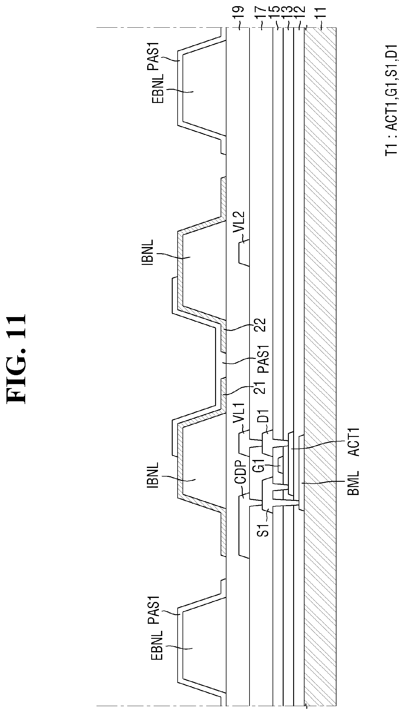 Patent US12317693 Figure 11 – Display device and method of manufacturing the same
