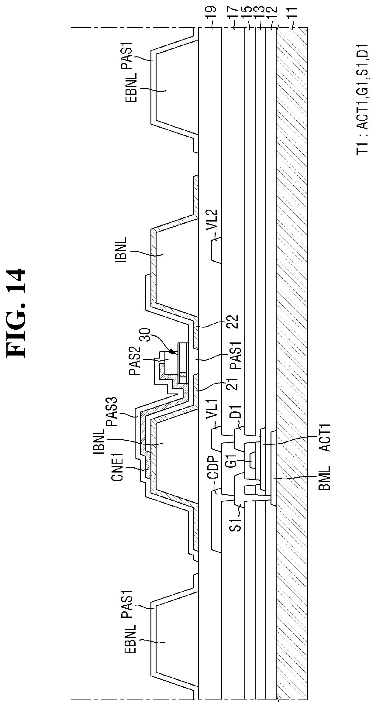 Patent US12317693 Figure 14 – Display device and method of manufacturing the same