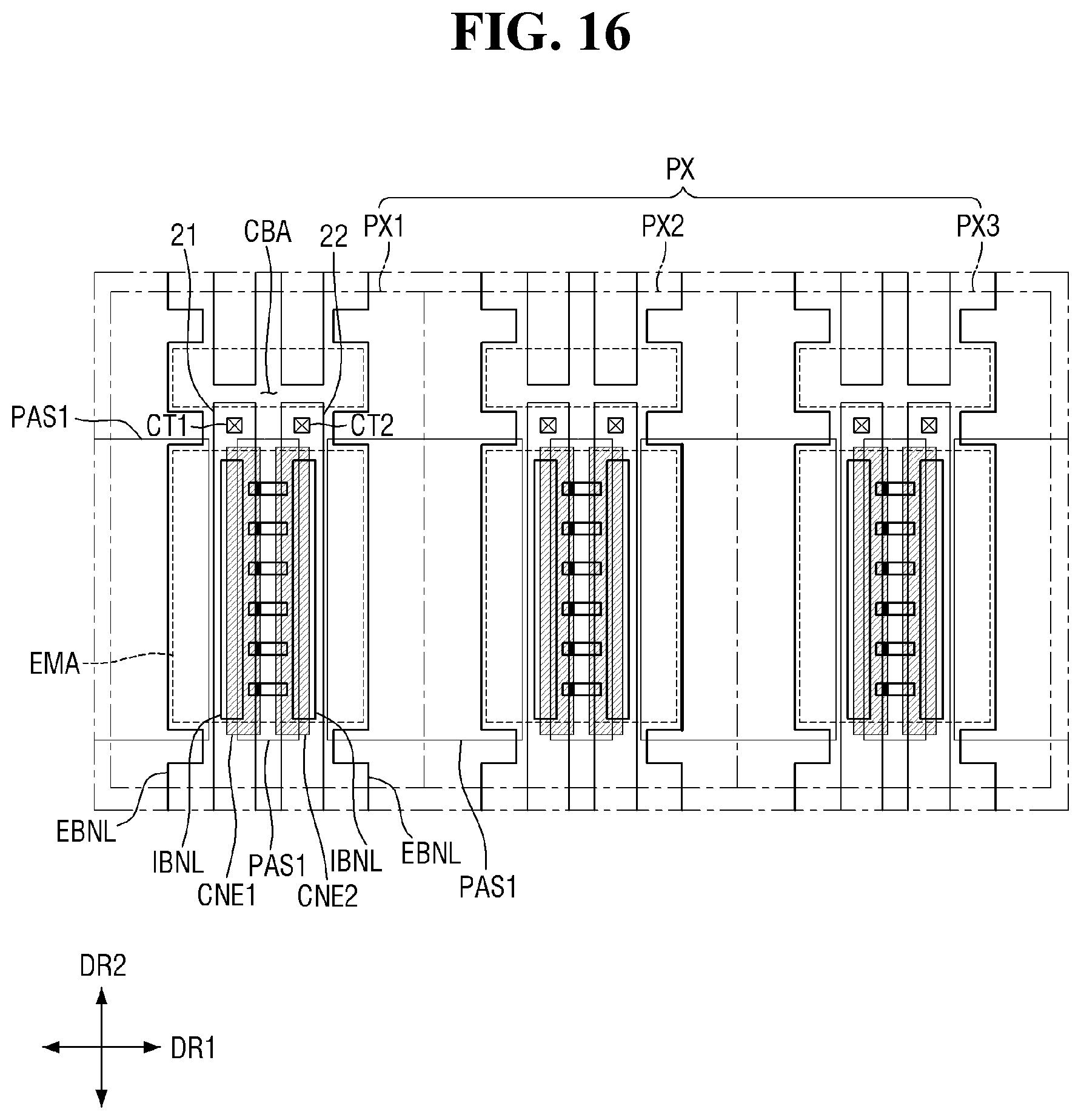 Patent US12317693 Figure 16 – Display device and method of manufacturing the same