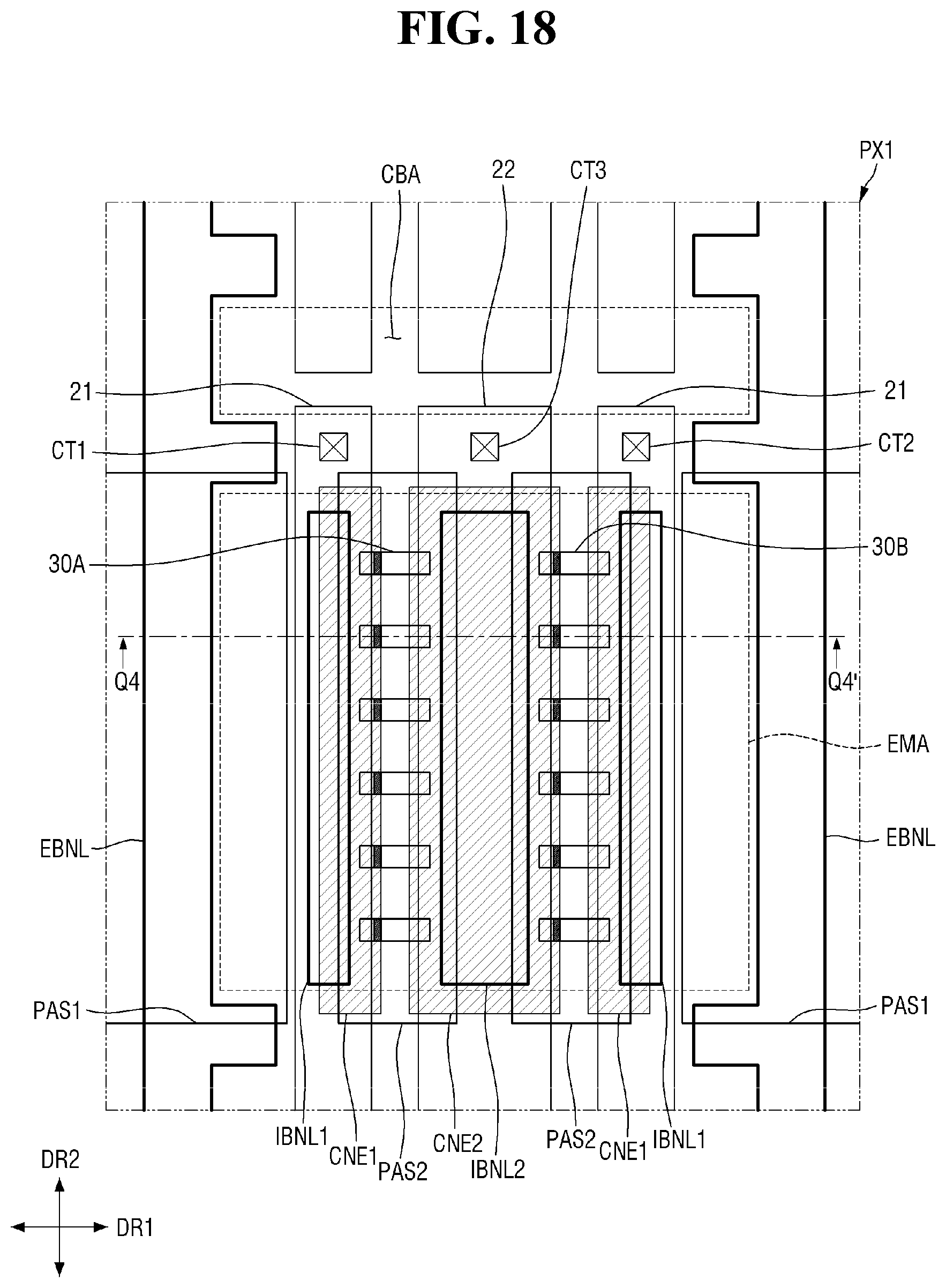 Patent US12317693 Figure 18 – Display device and method of manufacturing the same