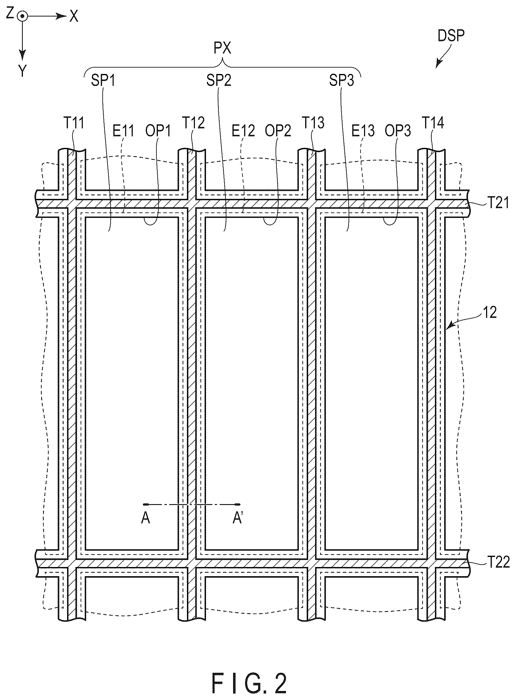 Patent US12317694 Figure 2 – Display device