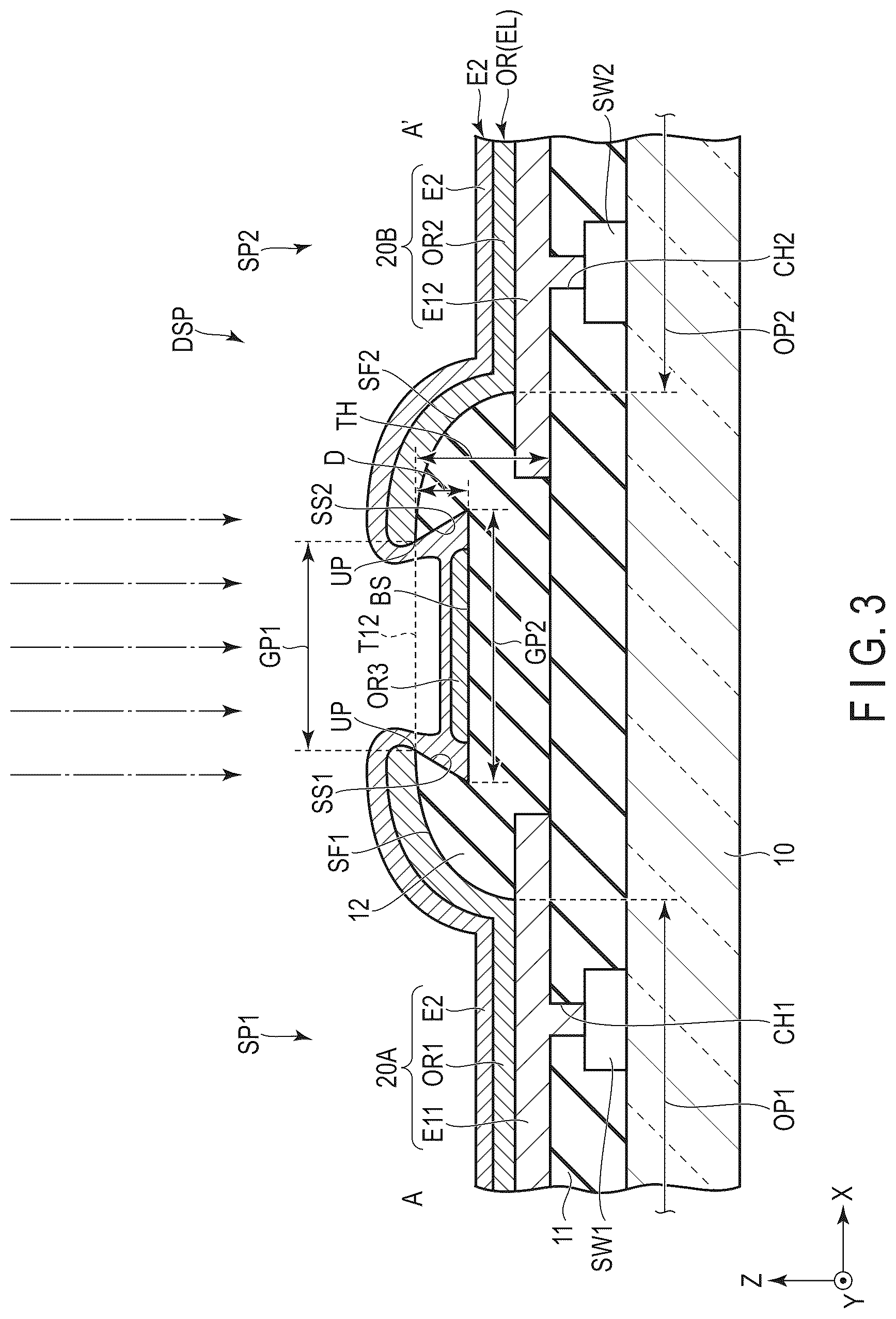 Patent US12317694 Figure 3 – Display device