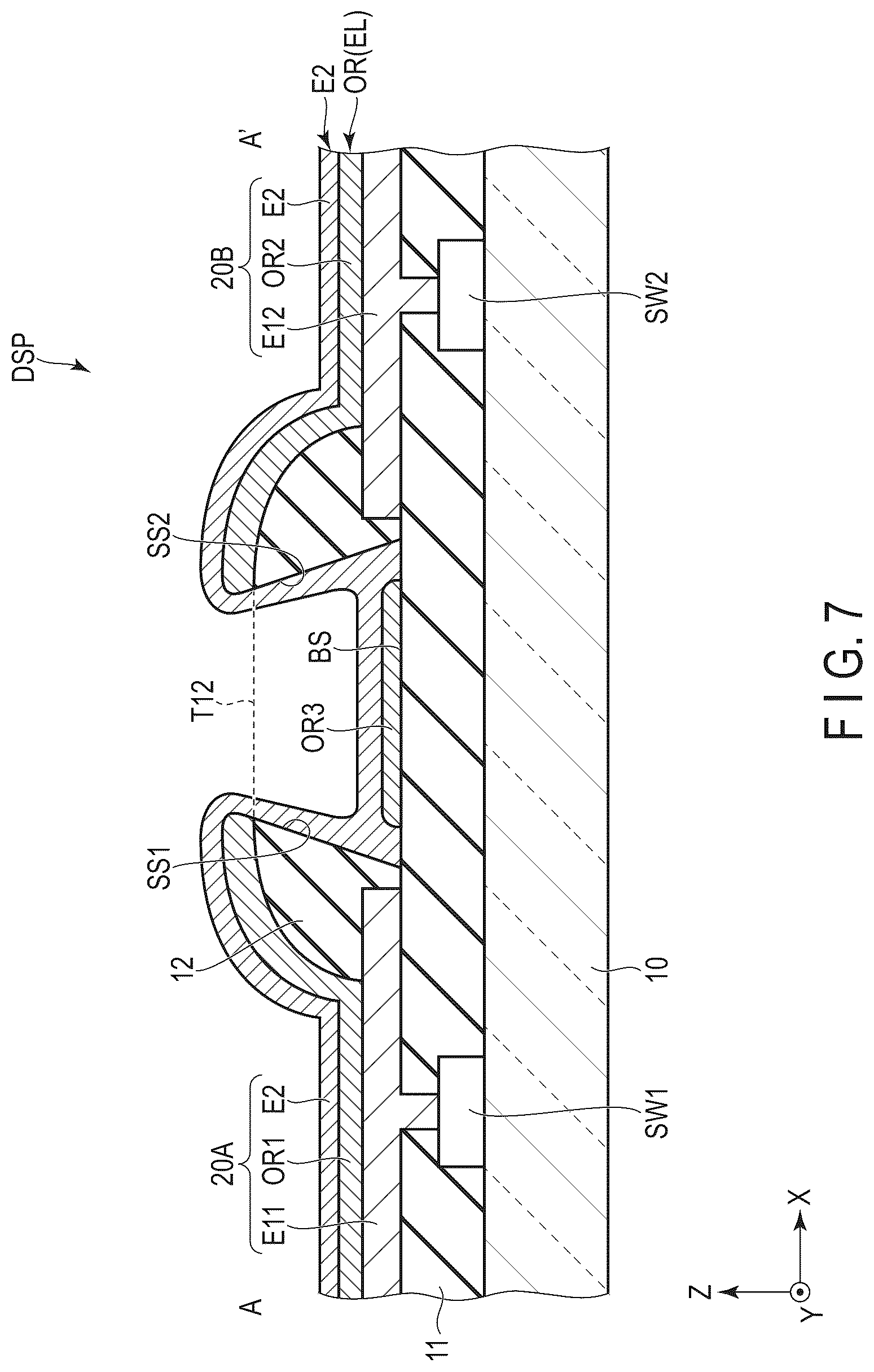 Patent US12317694 Figure 7 – Display device