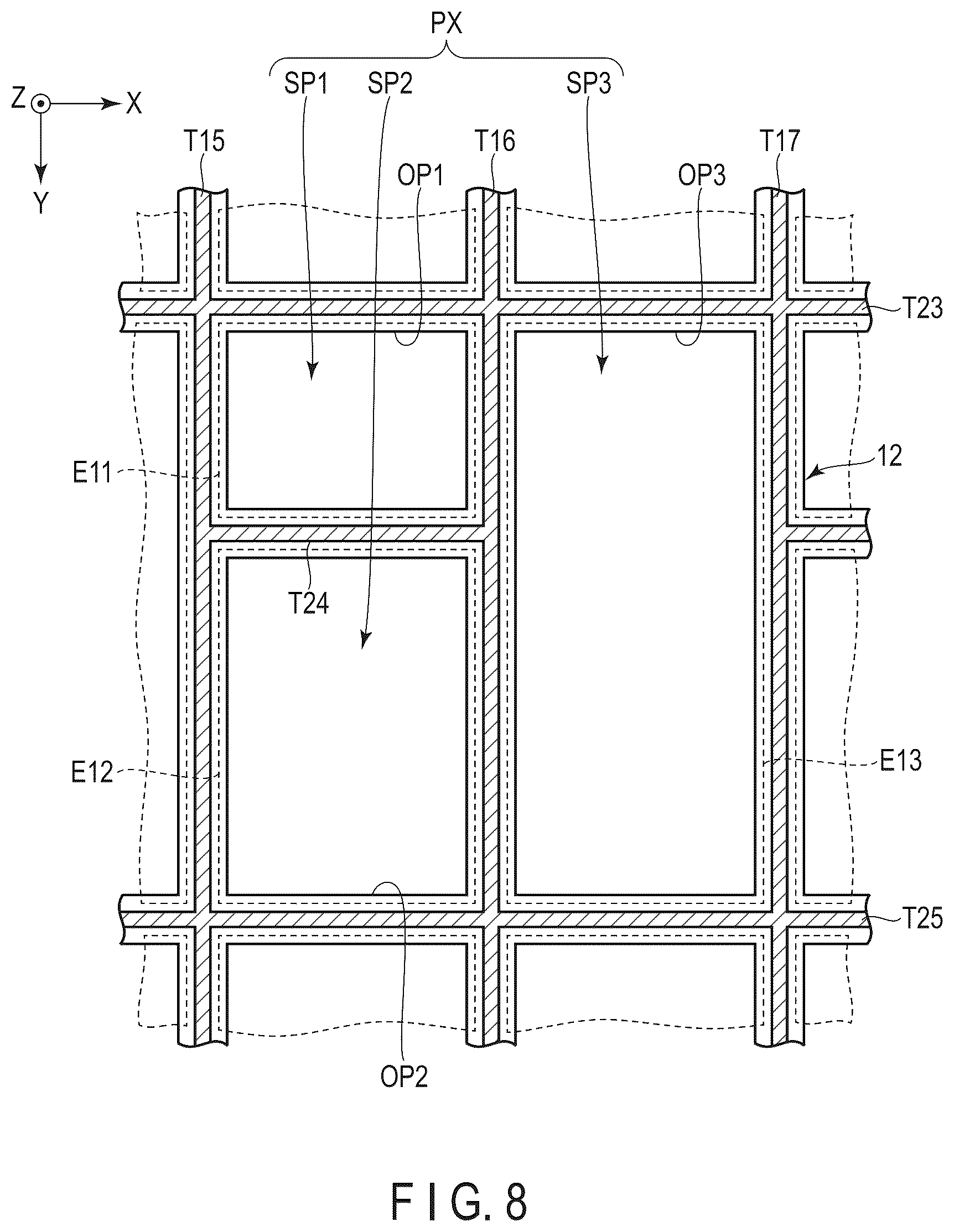 Patent US12317694 Figure 8 – Display device