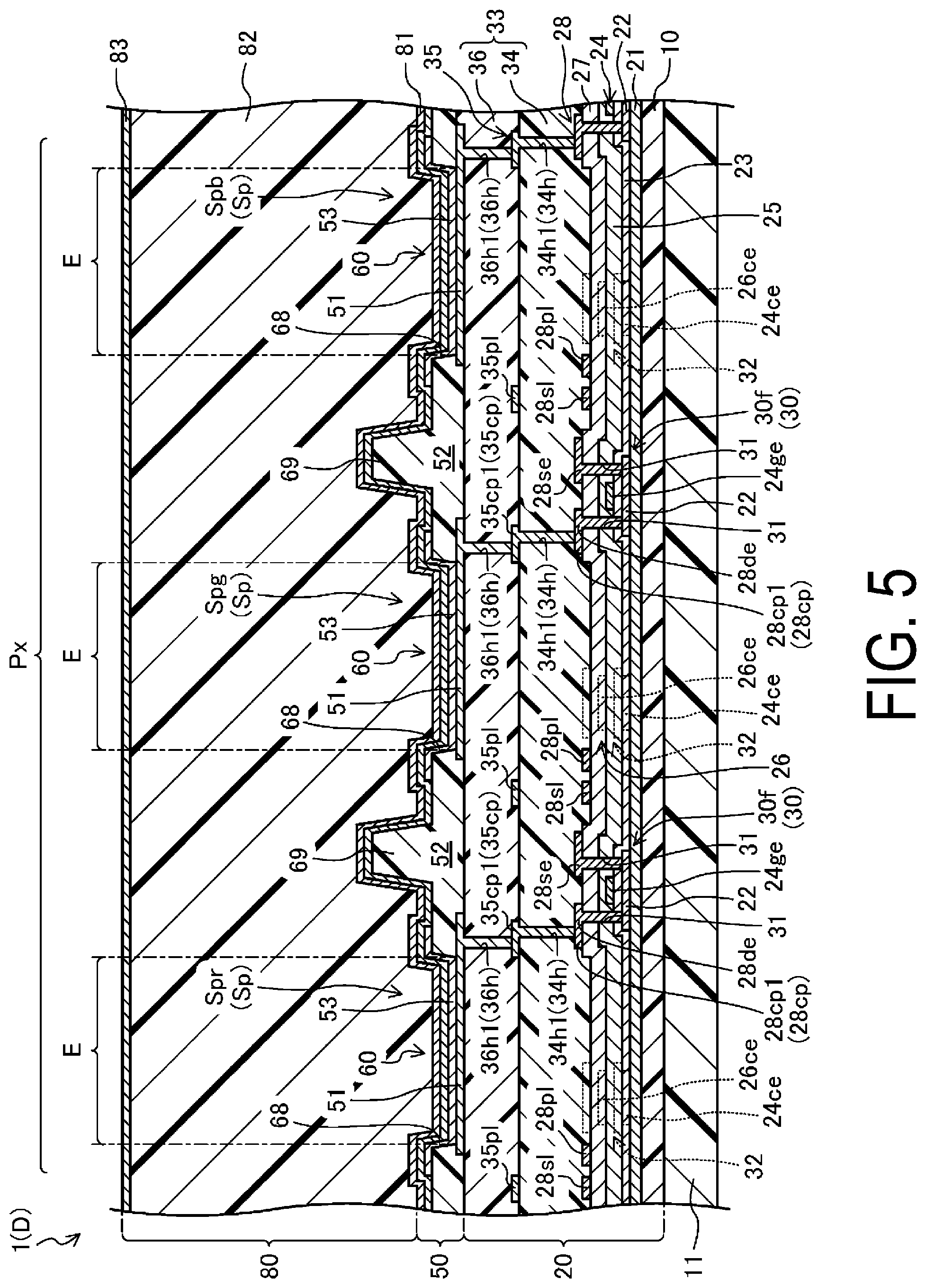 Patent US12317696 Figure 5 – Display device