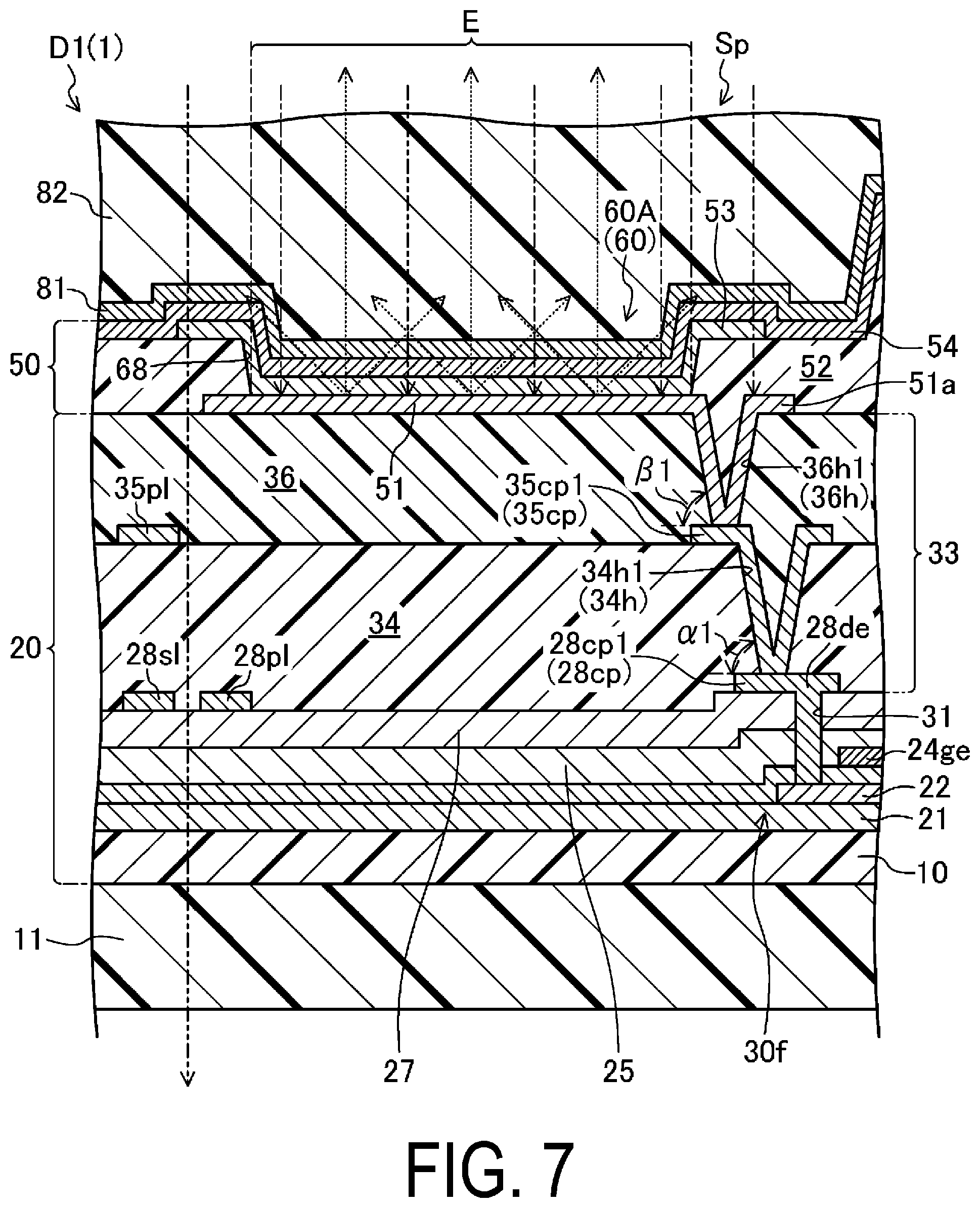 Patent US12317696 Figure 7 – Display device