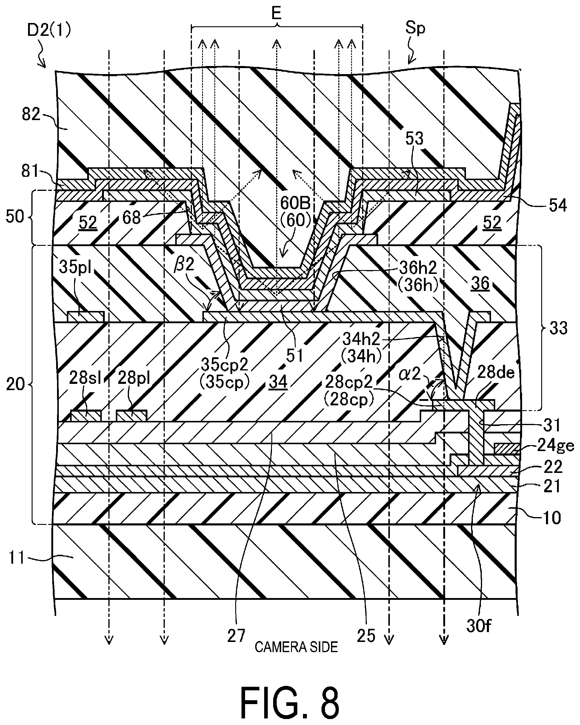 Patent US12317696 Figure 8 – Display device