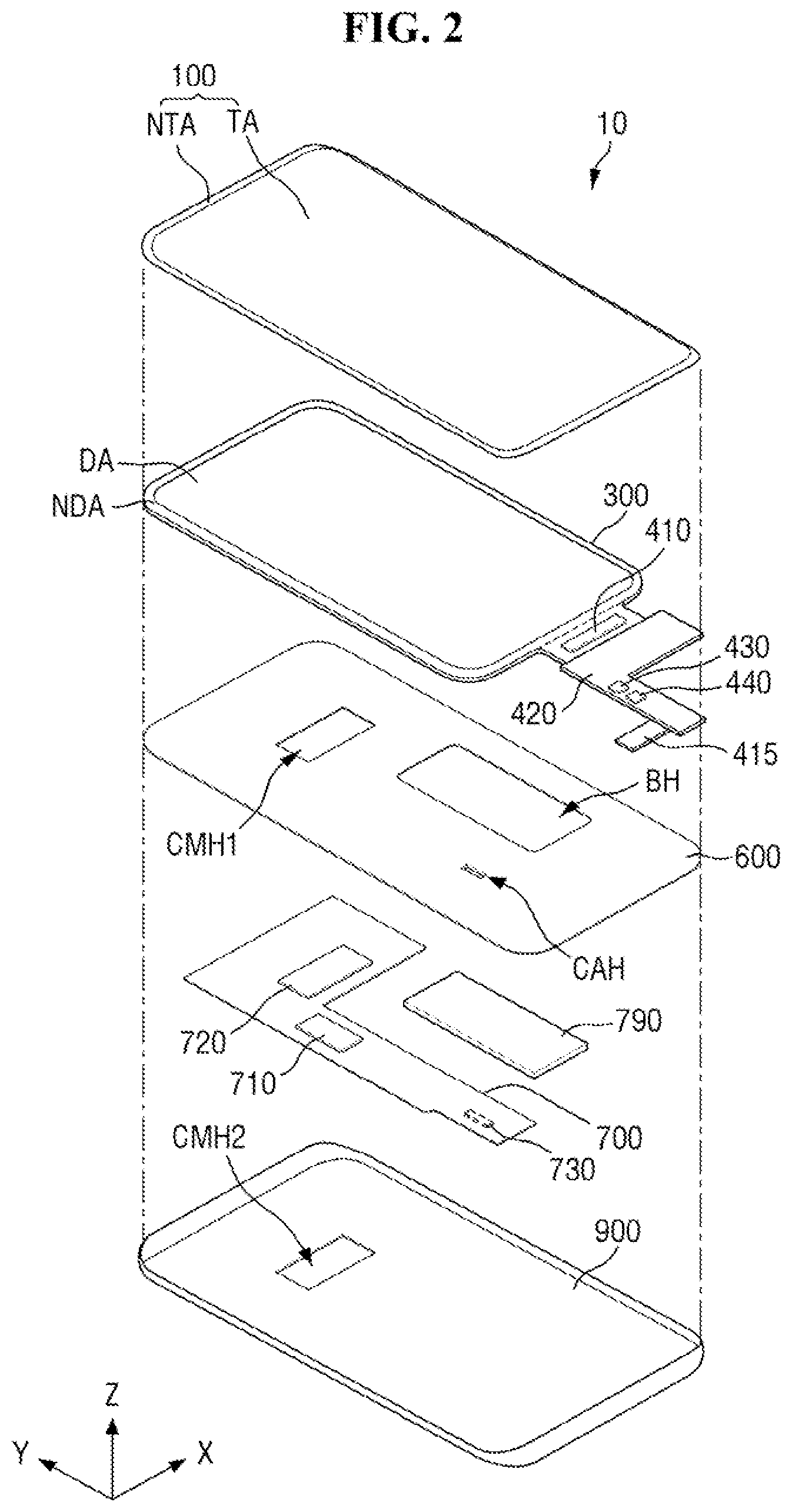 Patent US12317701 Figure 2 – Display device