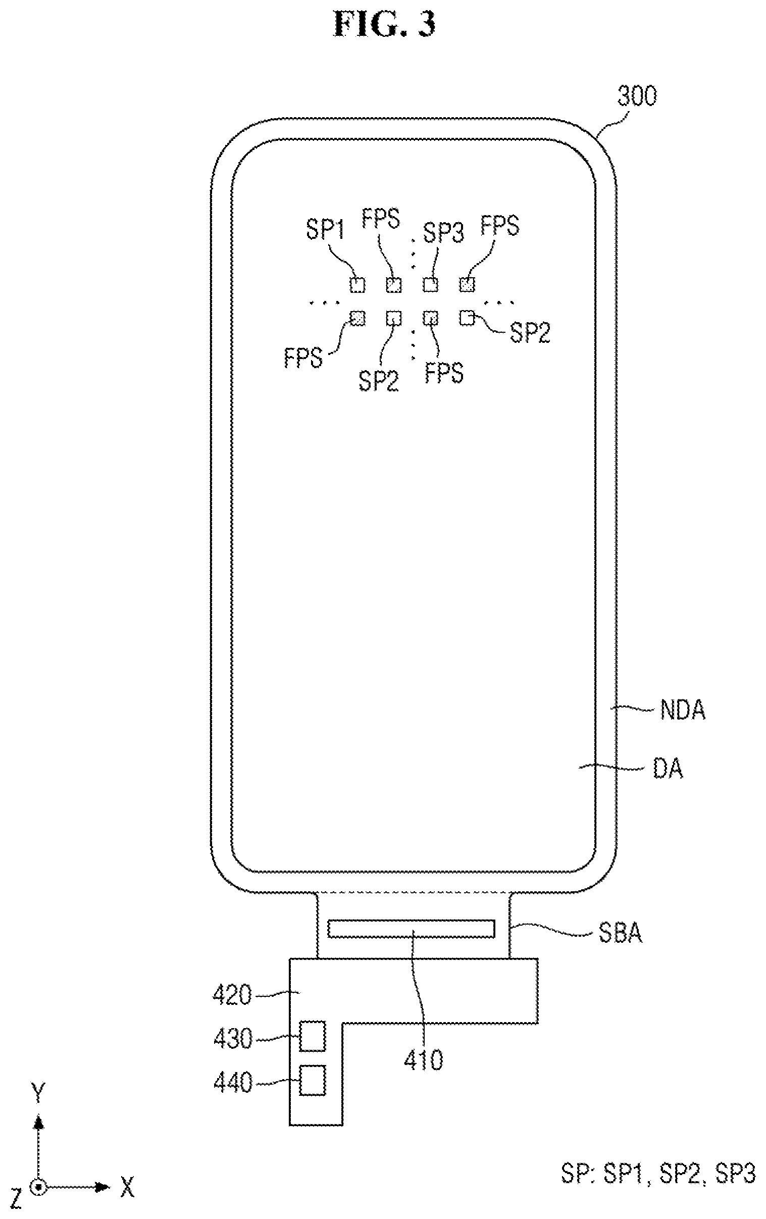 Patent US12317701 Figure 3 – Display device