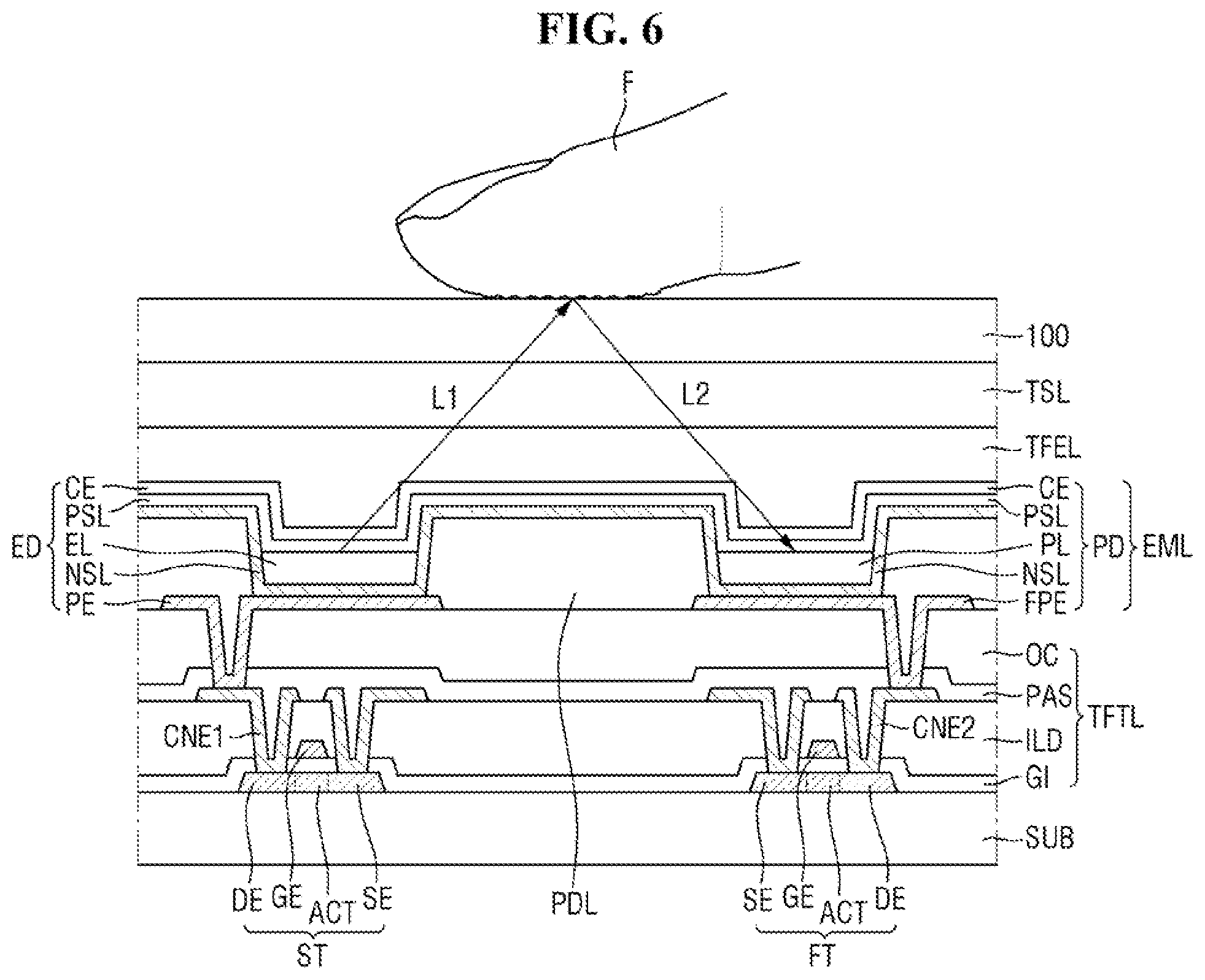 Patent US12317701 Figure 6 – Display device