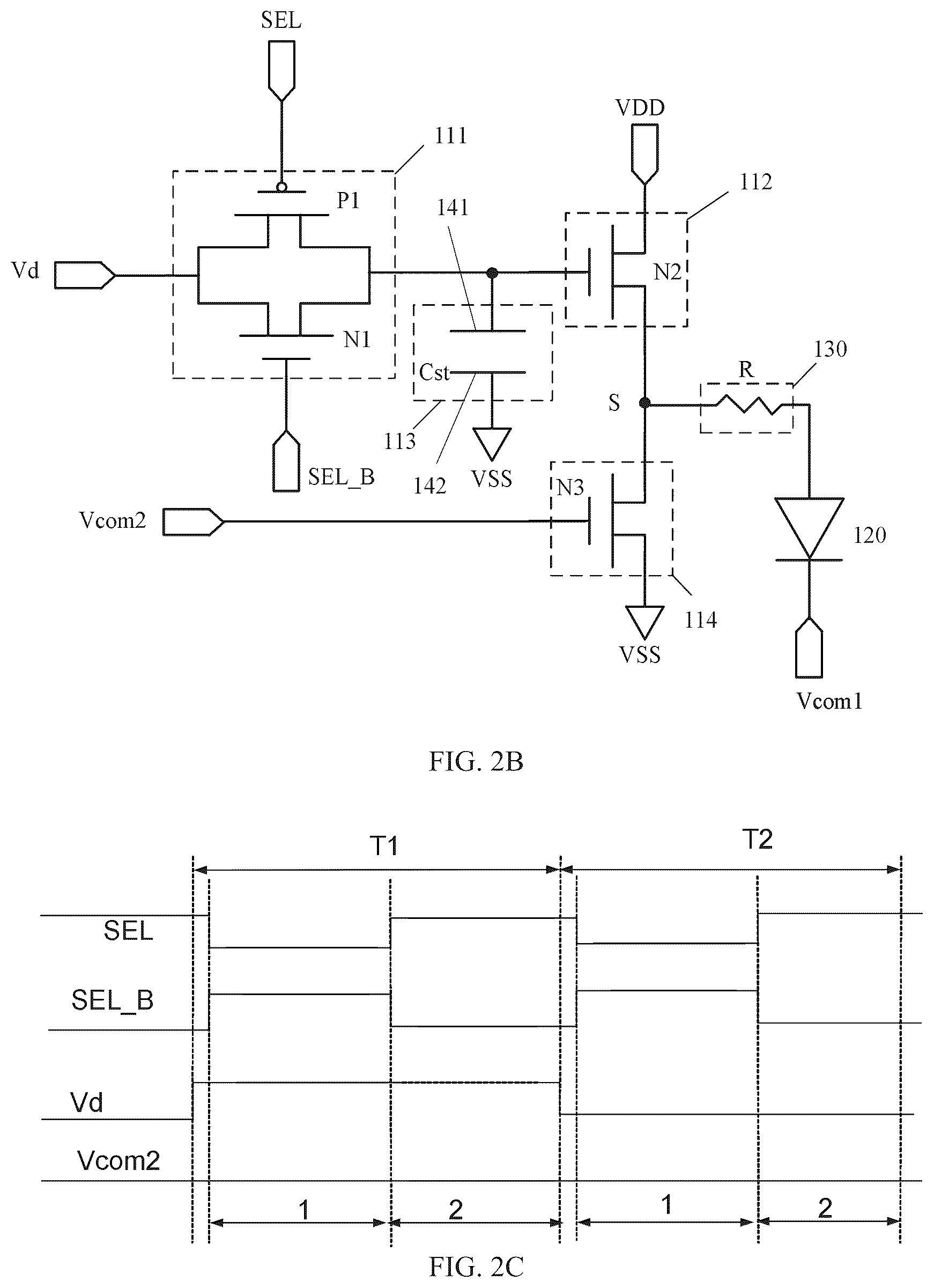 Patent US12317703 Figure 3 – Display substrate having connection electrode in a same layer with one capacitor electrode and electrically connecting the other capacitor electrode to data writing sub-circuit, and display device