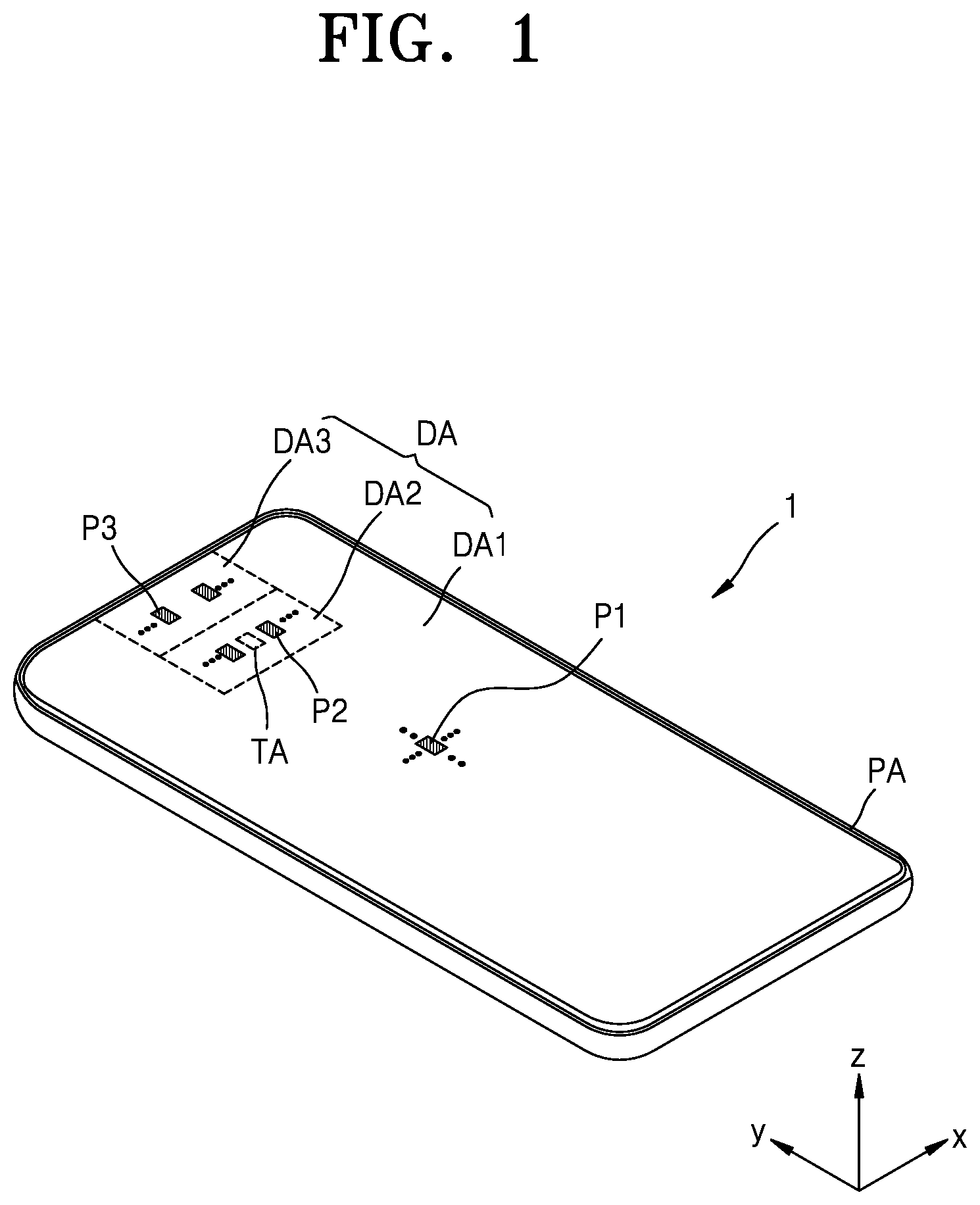 Patent US12317704 Figure 1 – Display panel and electronic apparatus