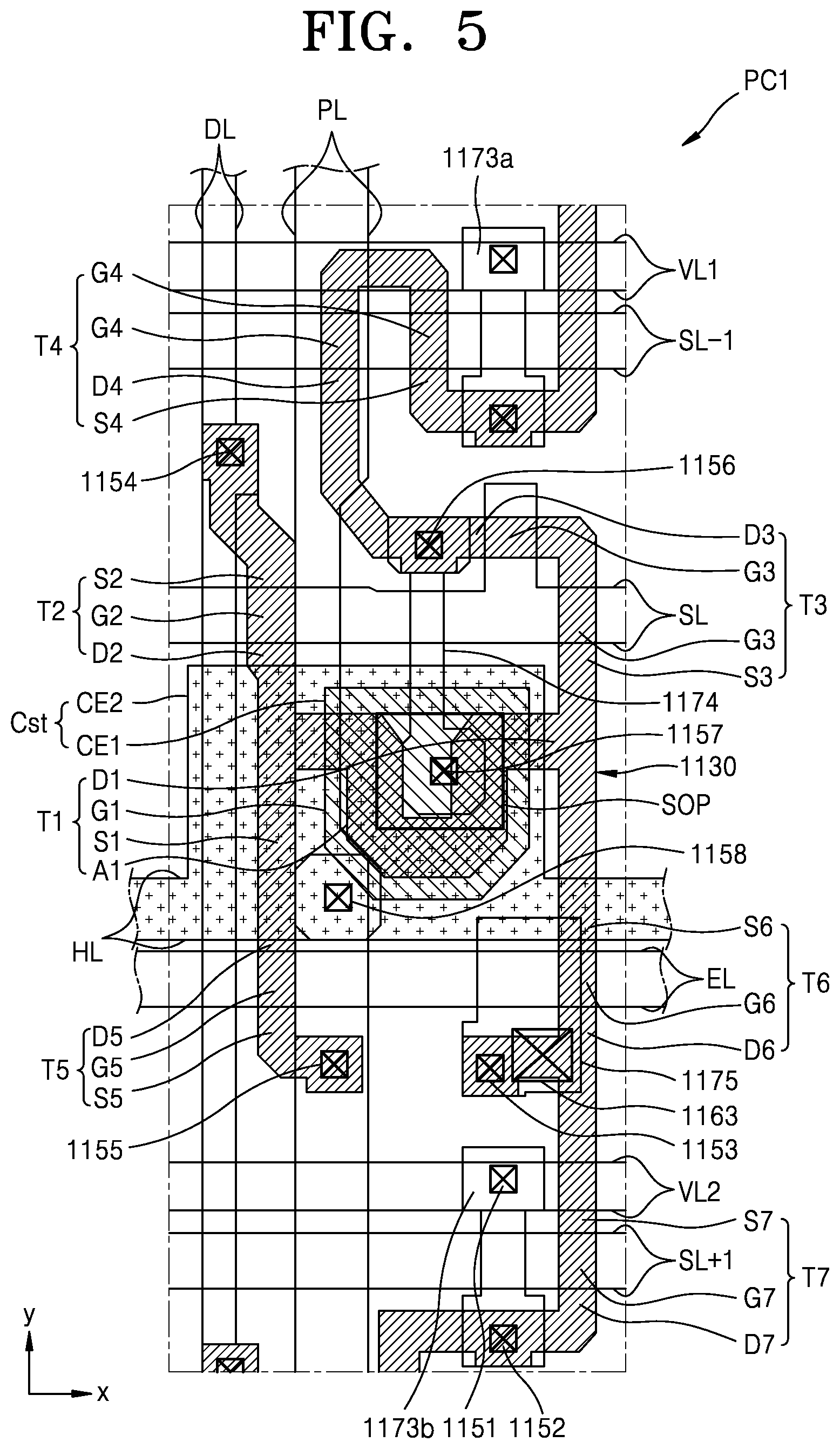 Patent US12317704 Figure 5 – Display panel and electronic apparatus