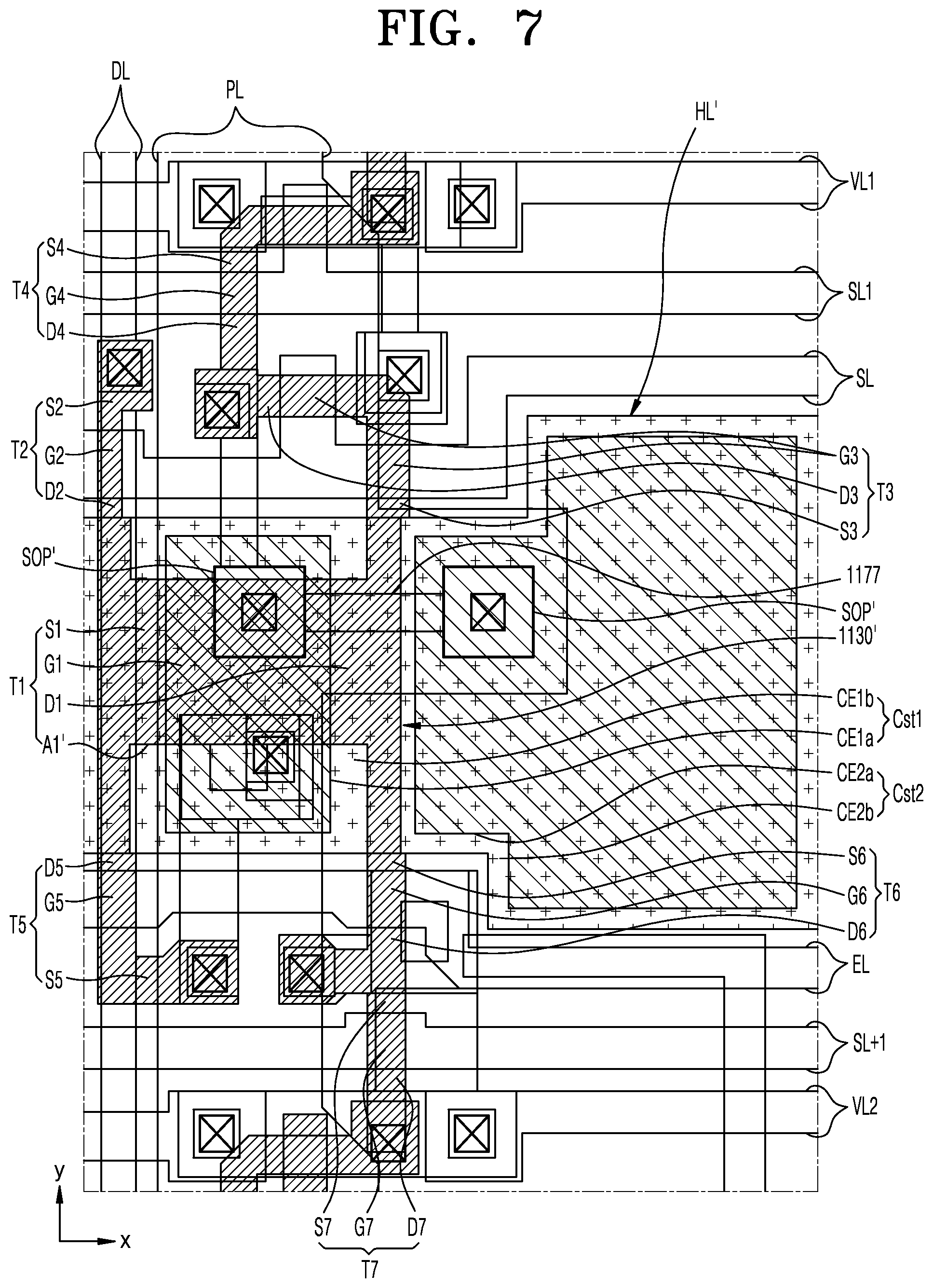 Patent US12317704 Figure 7 – Display panel and electronic apparatus
