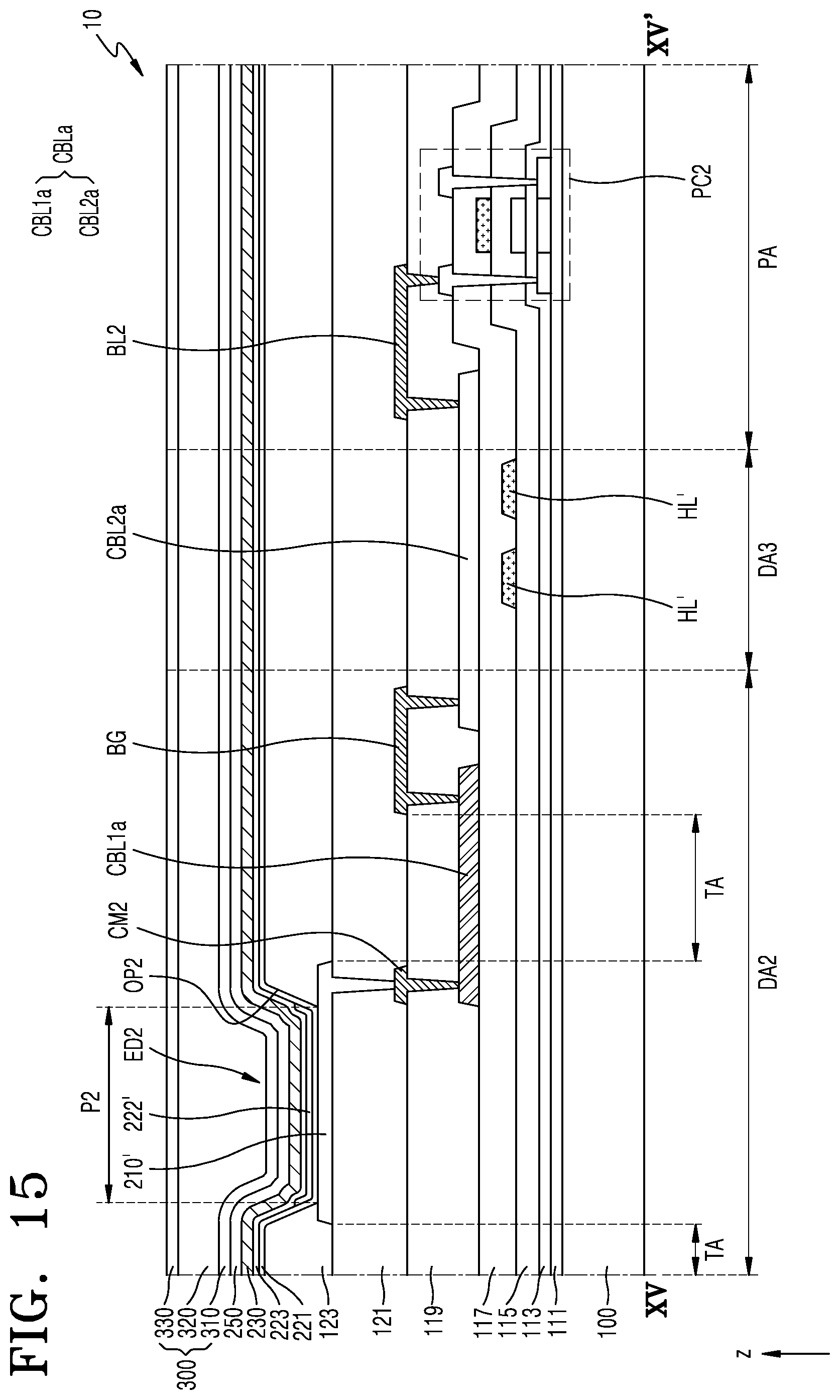 Patent US12317704 Figure 15 – Display panel and electronic apparatus