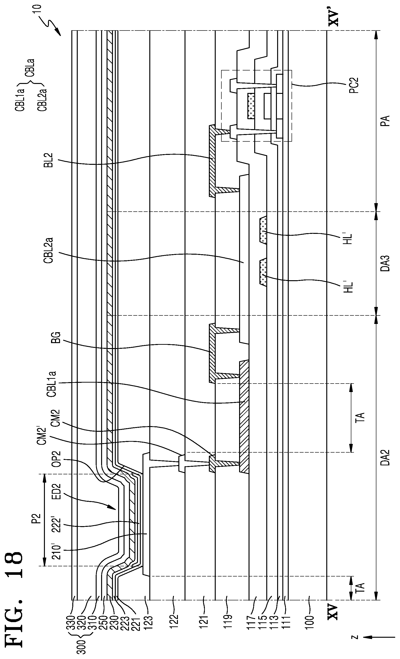 Patent US12317704 Figure 18 – Display panel and electronic apparatus