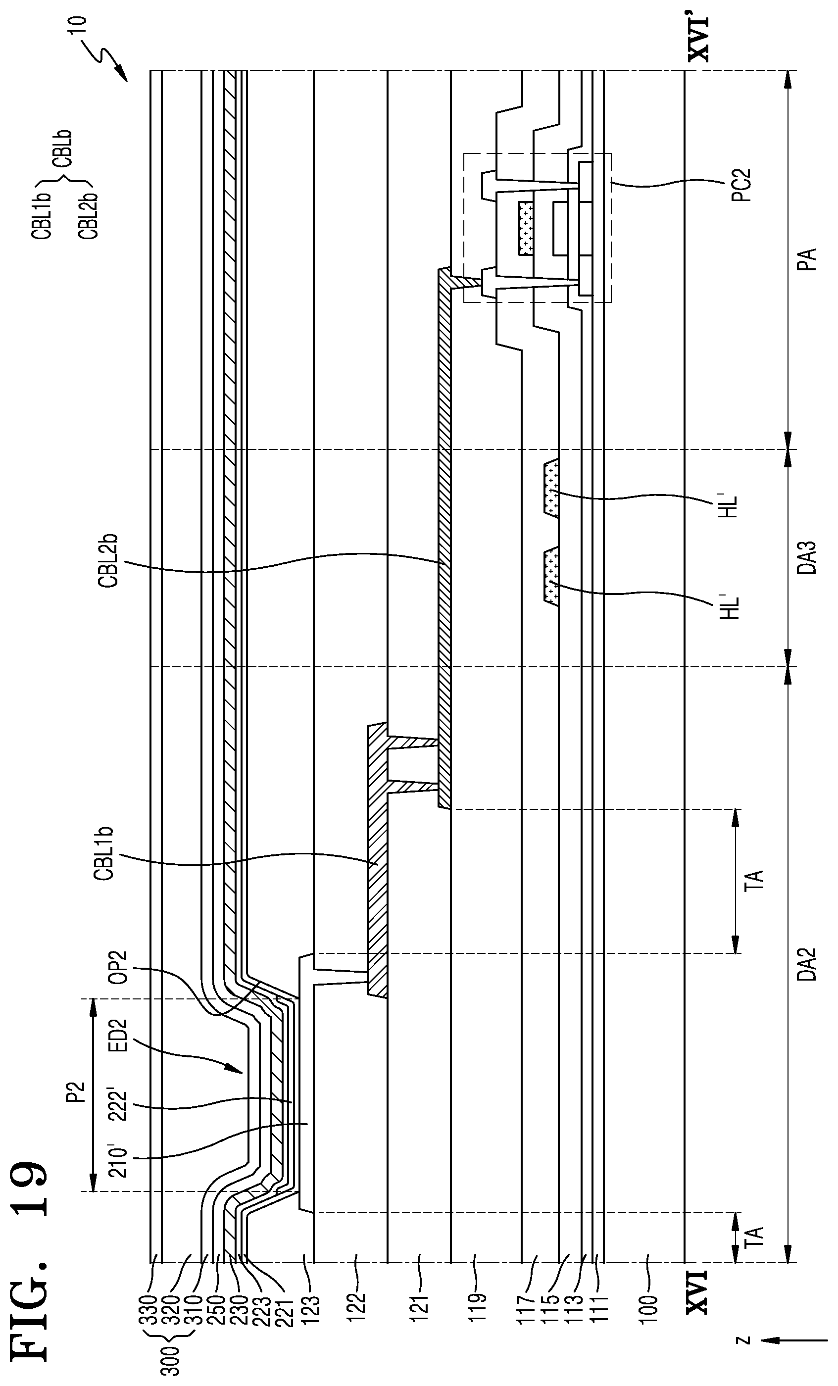 Patent US12317704 Figure 19 – Display panel and electronic apparatus