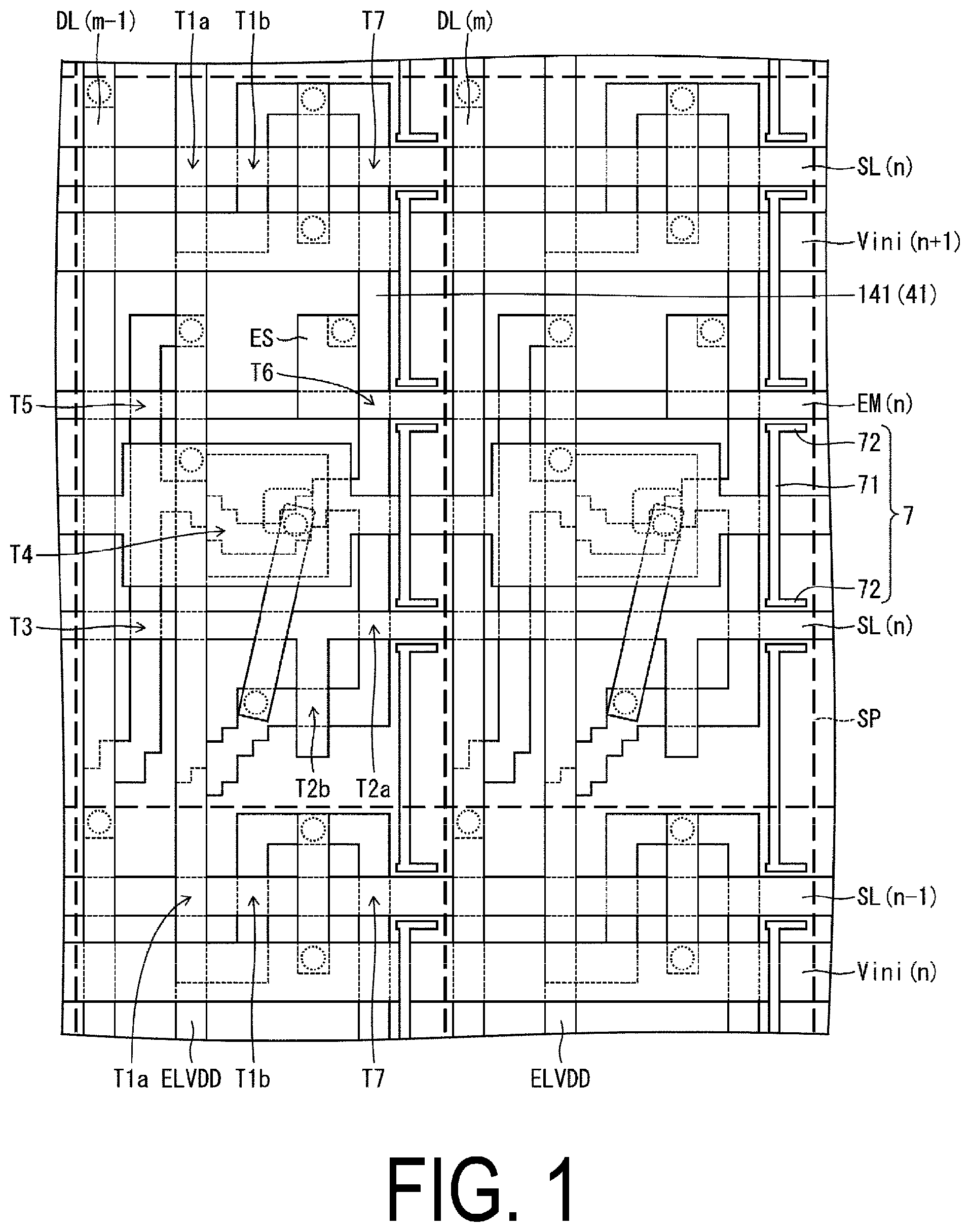 Patent US12317706 Figure 1 – Display device