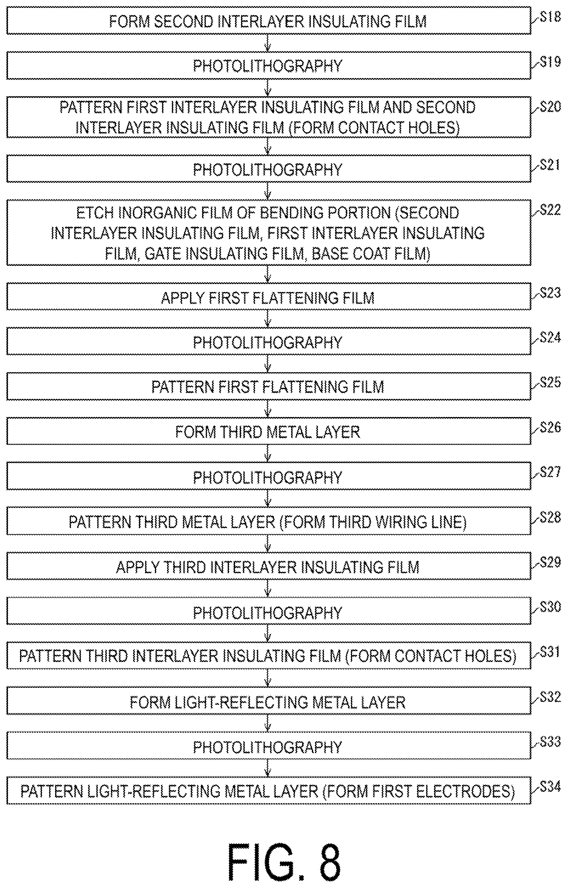 Patent US12317706 Figure 8 – Display device