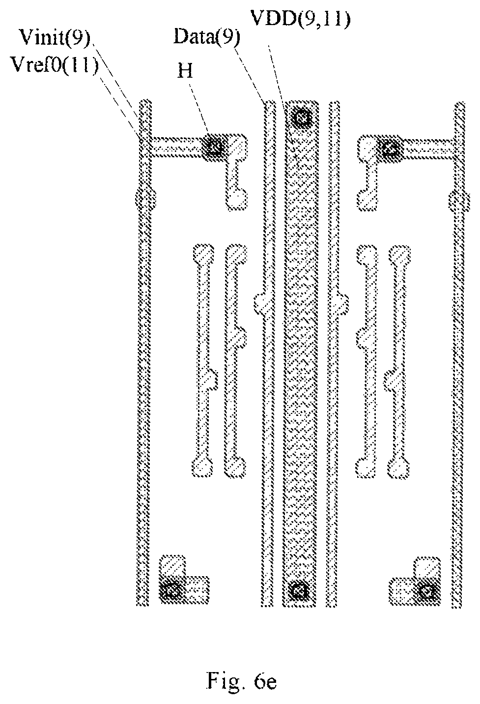 Patent US12317707 Figure 9 – Display substrate including first reference voltage line being electrically coupled to first reference voltage auxiliary line through via holes penetrating through insulation layer therebetween, and display device having the same