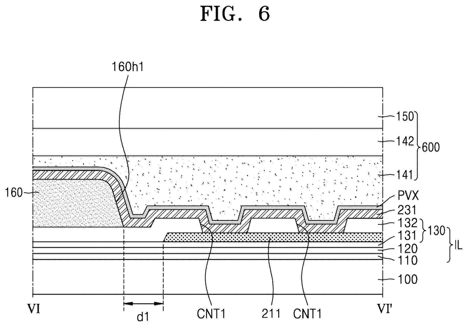 Patent US12317709 Figure 6 – Bendable display device