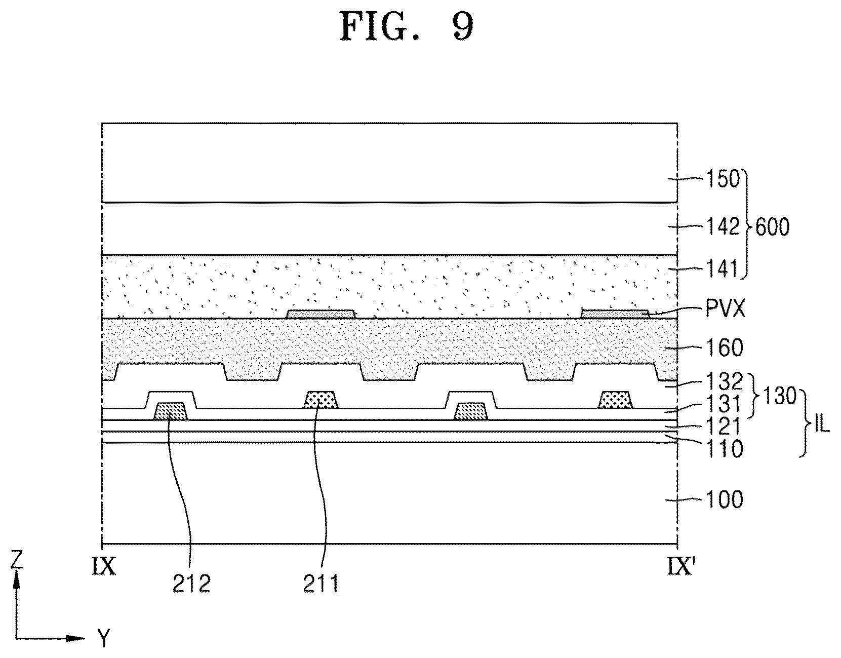 Patent US12317709 Figure 9 – Bendable display device