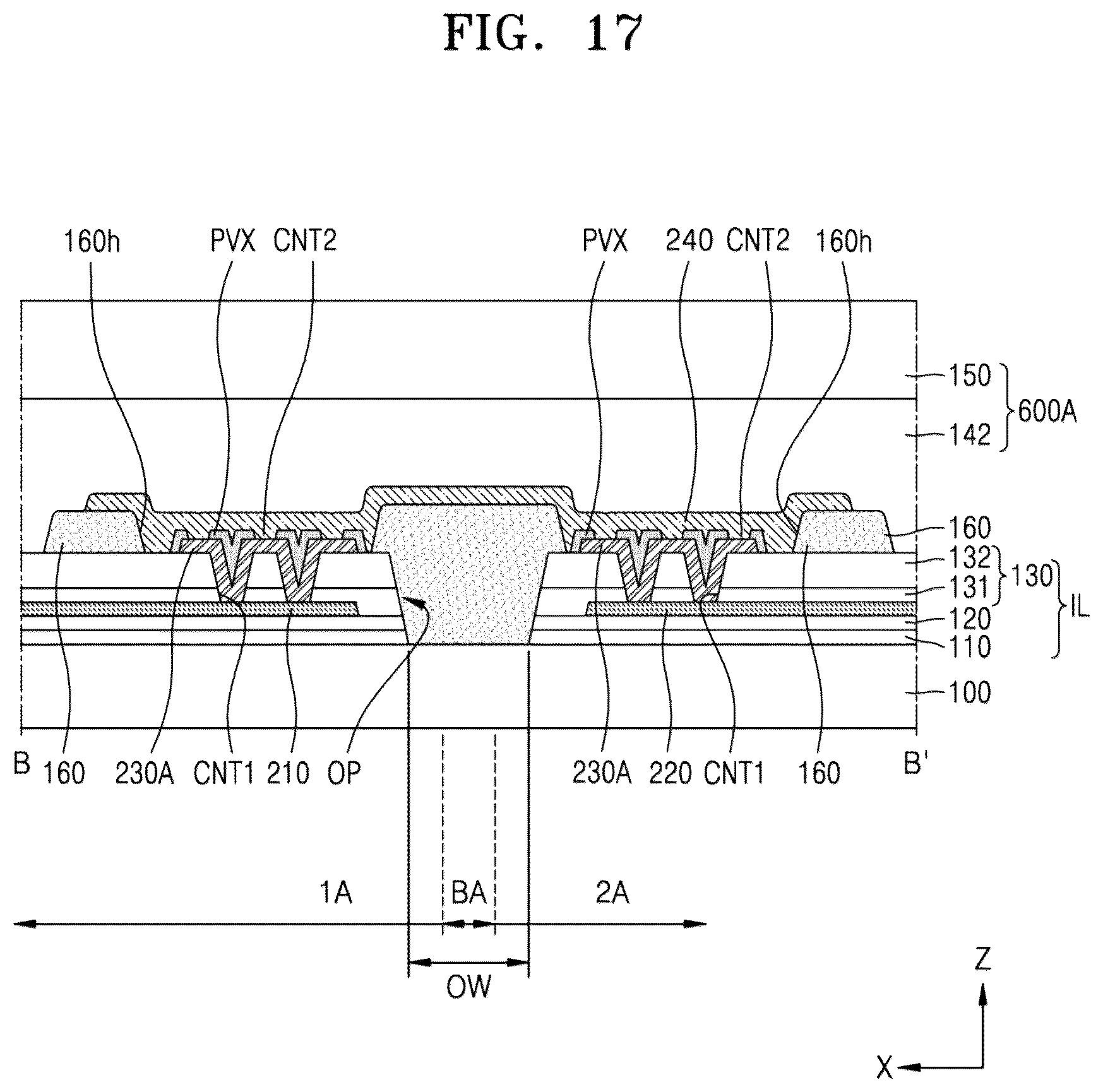 Patent US12317709 Figure 15 – Bendable display device